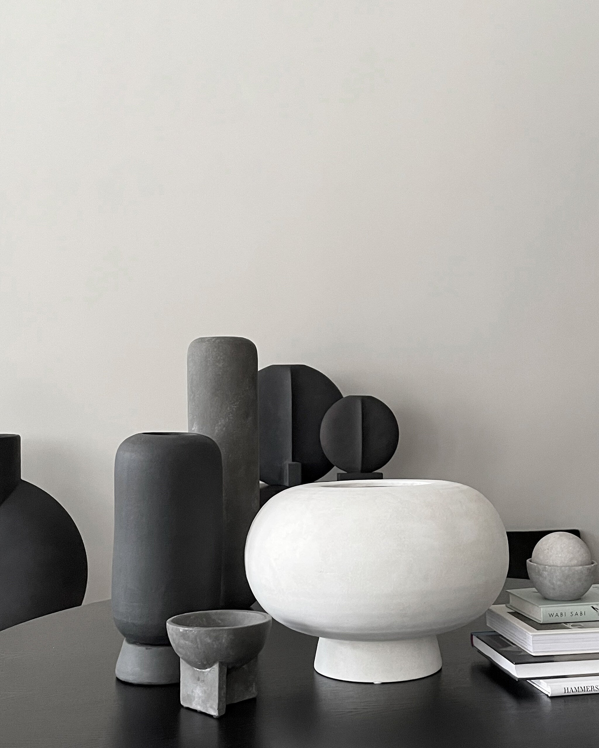 Kabin Vase, Fat - Bone White