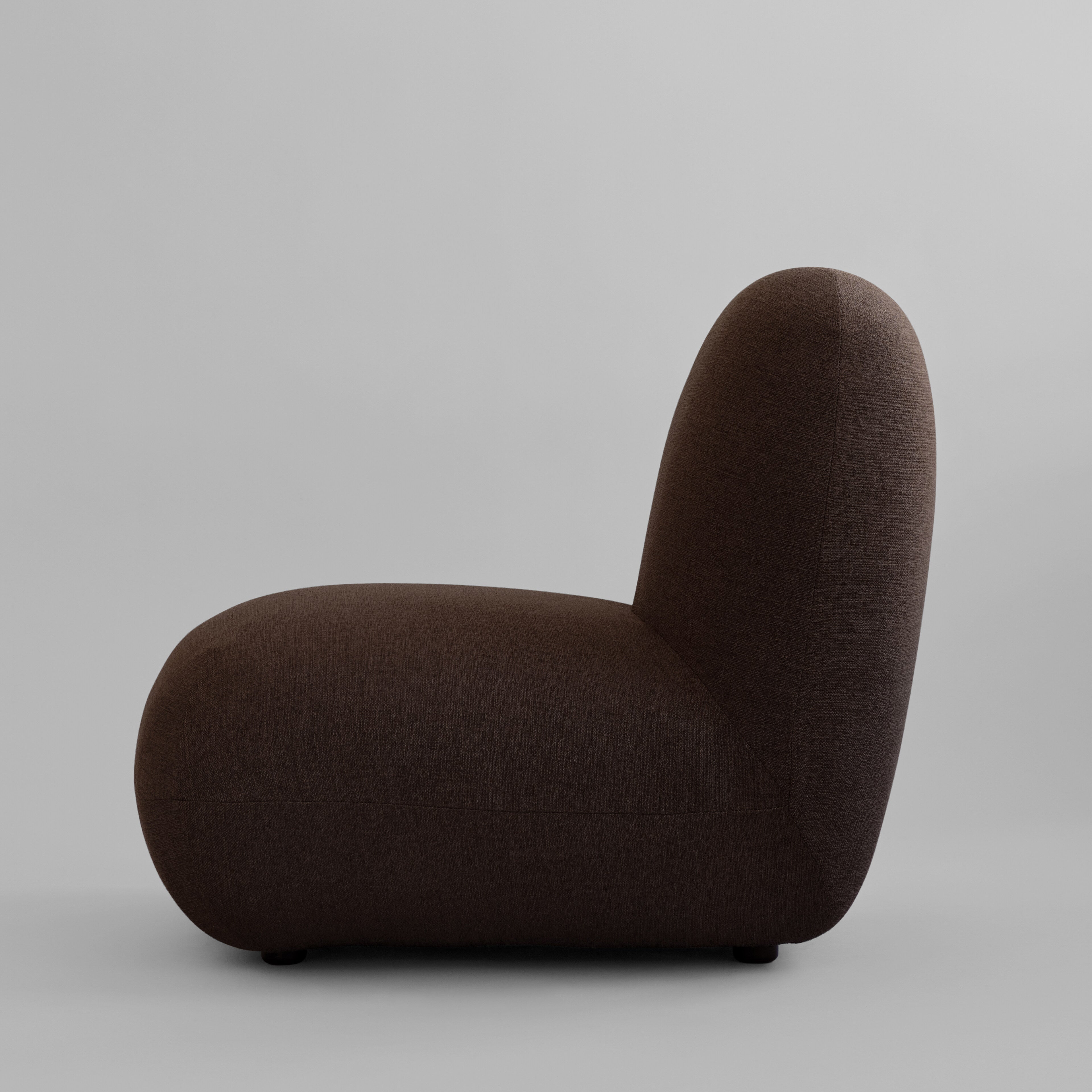 Toe Chair, Flat - Dark Brown