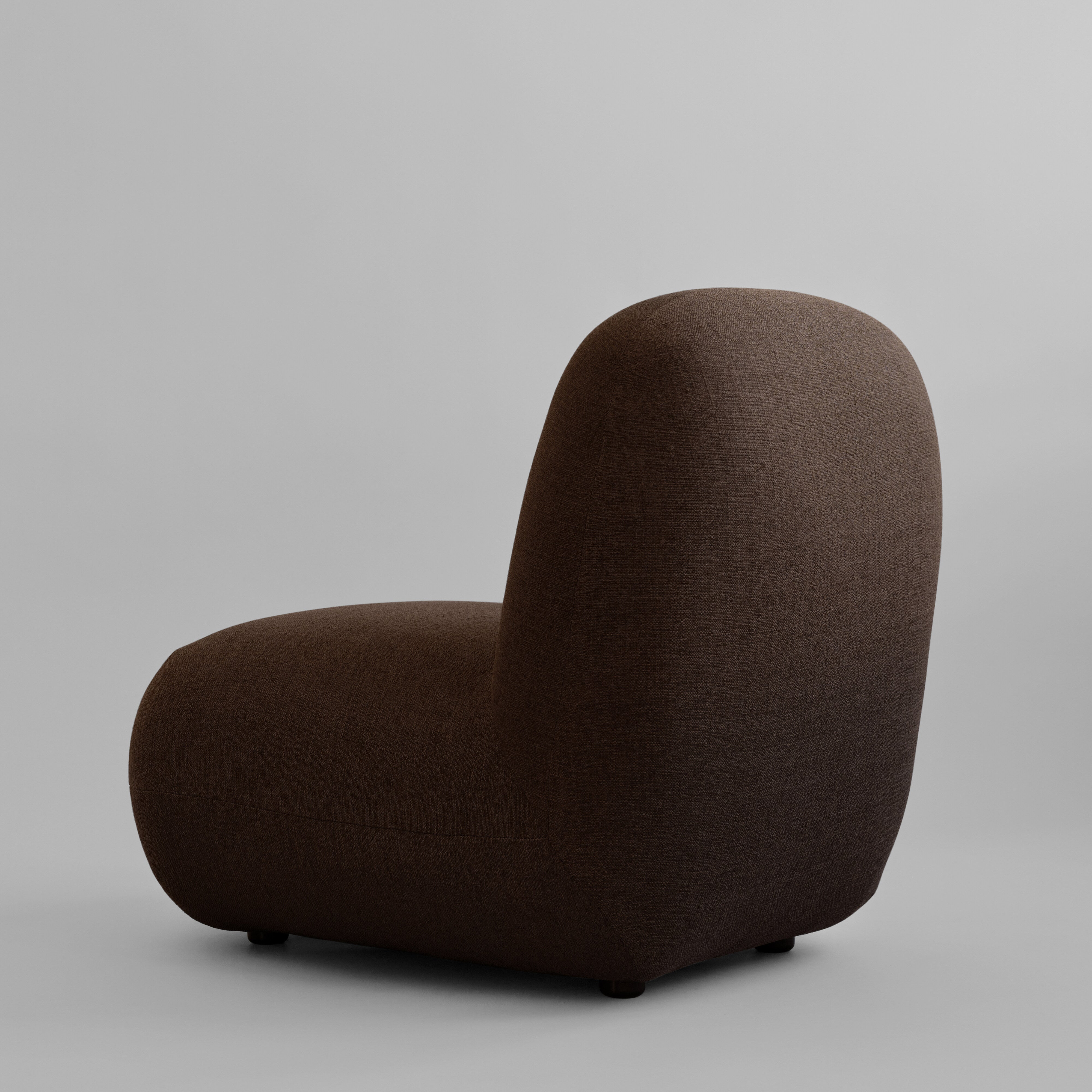 Toe Chair, Flat - Dark Brown