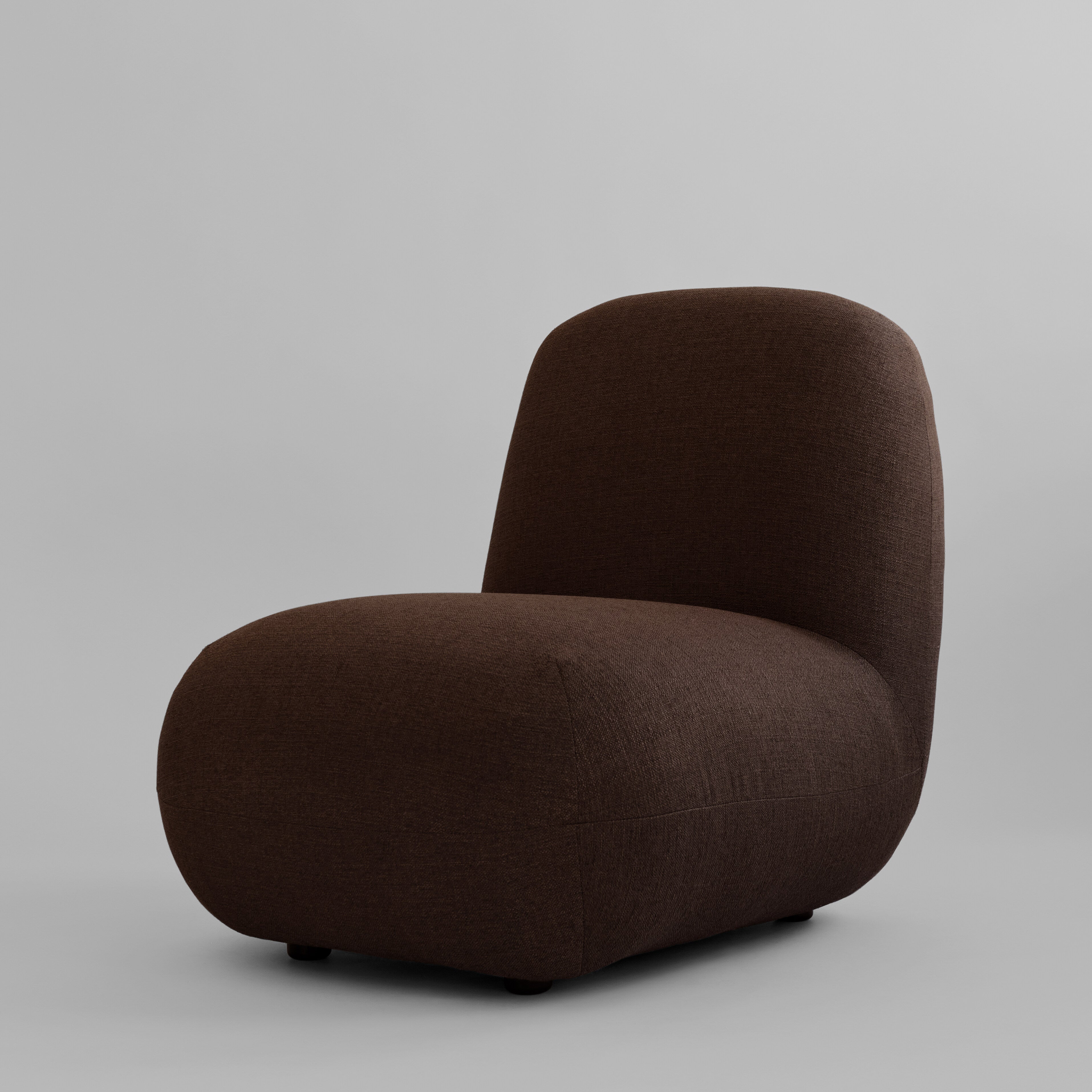 Toe Chair, Flat - Dark Brown