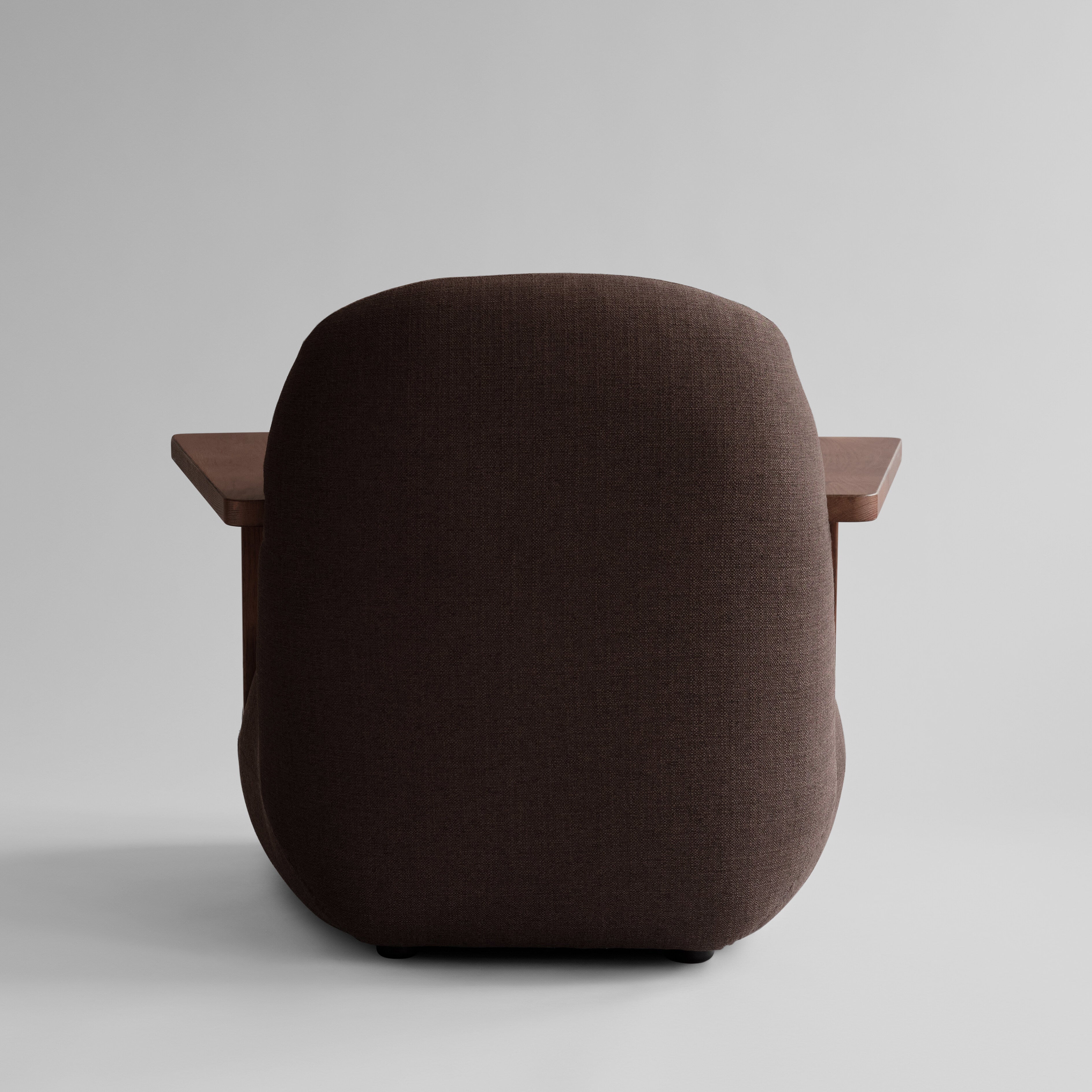 Toe Chair Armrest - Classic Brown Oak / Dark Brown