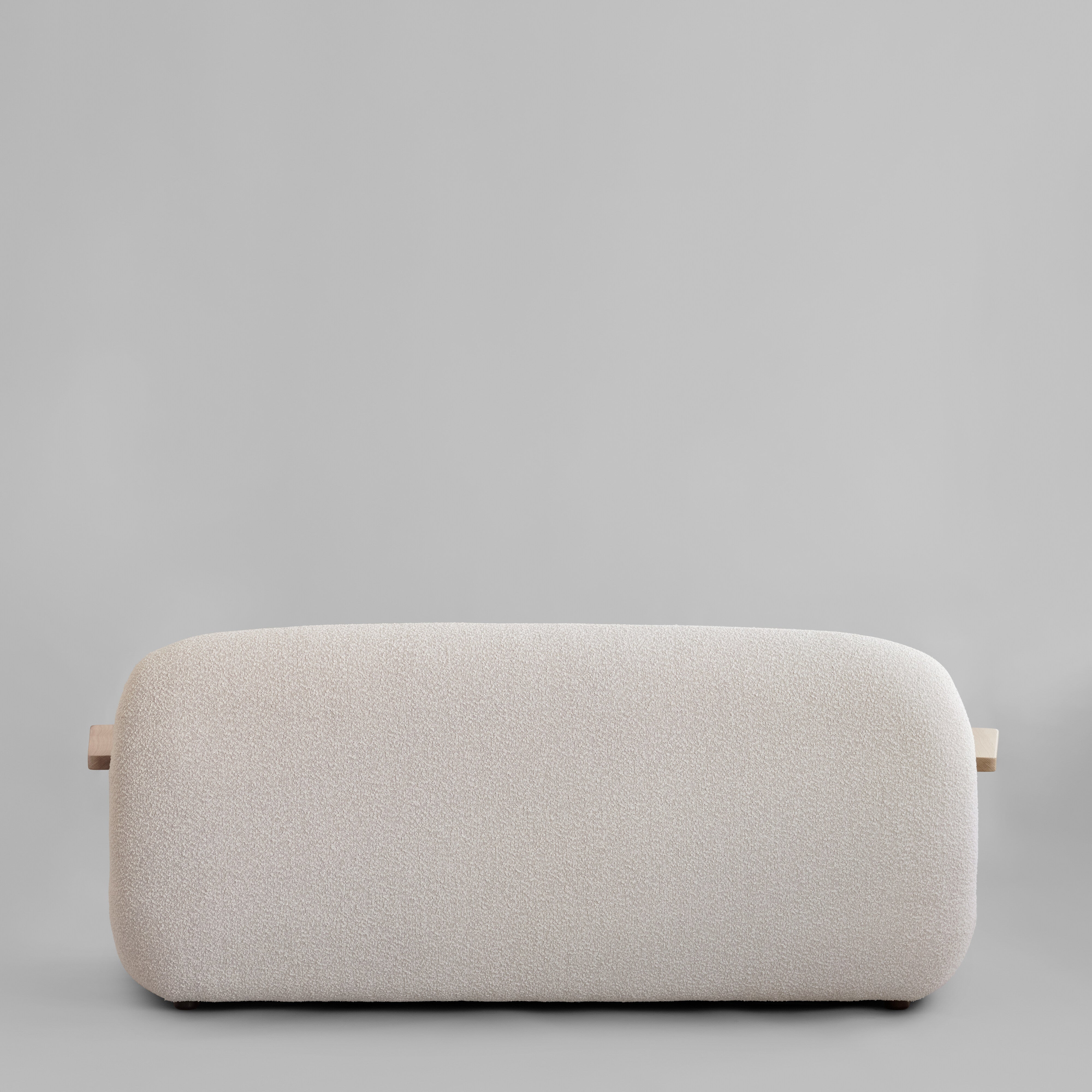 Toe Sofa - Natural Oak / Off White