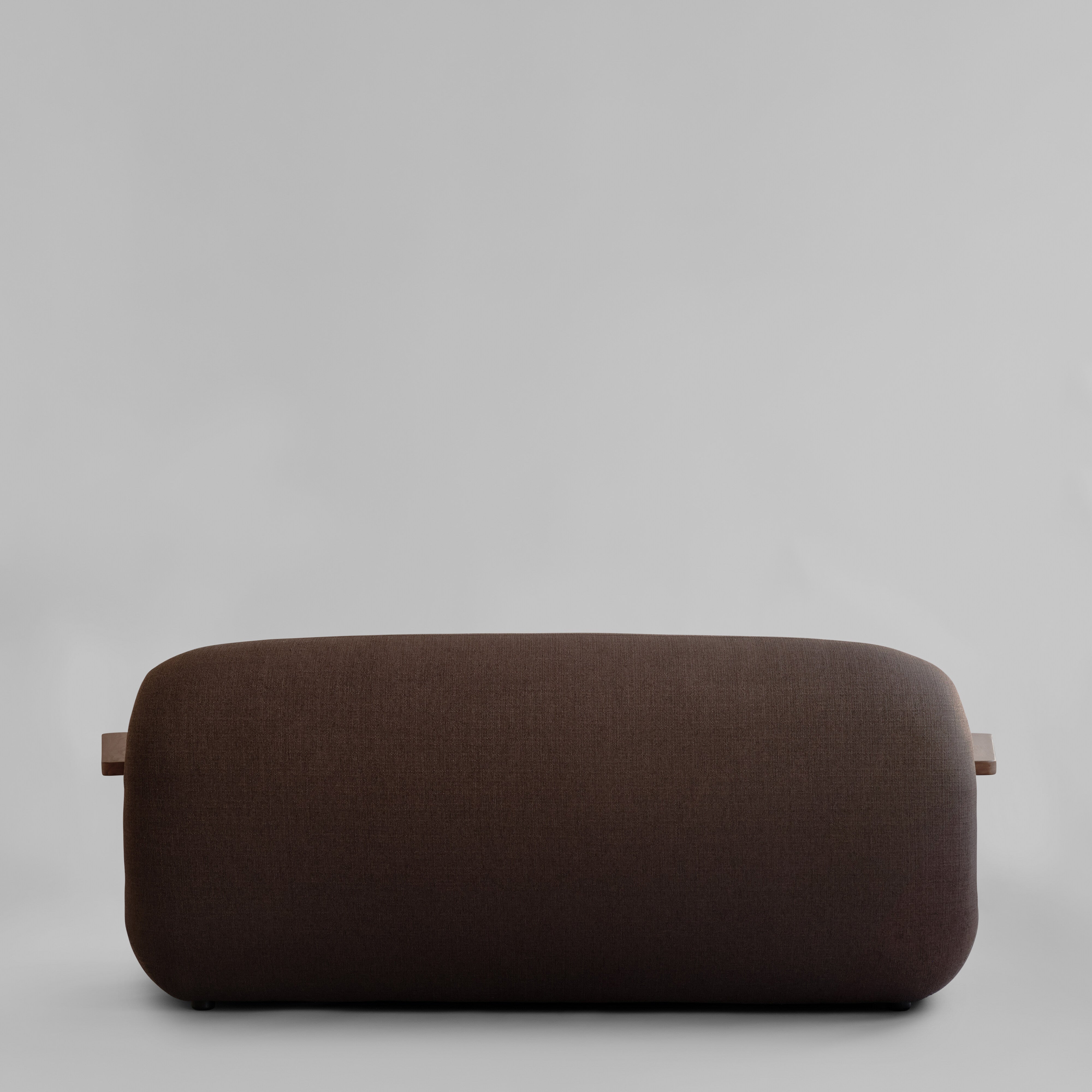Toe Sofa - Classic Brown Oak / Dark Brown