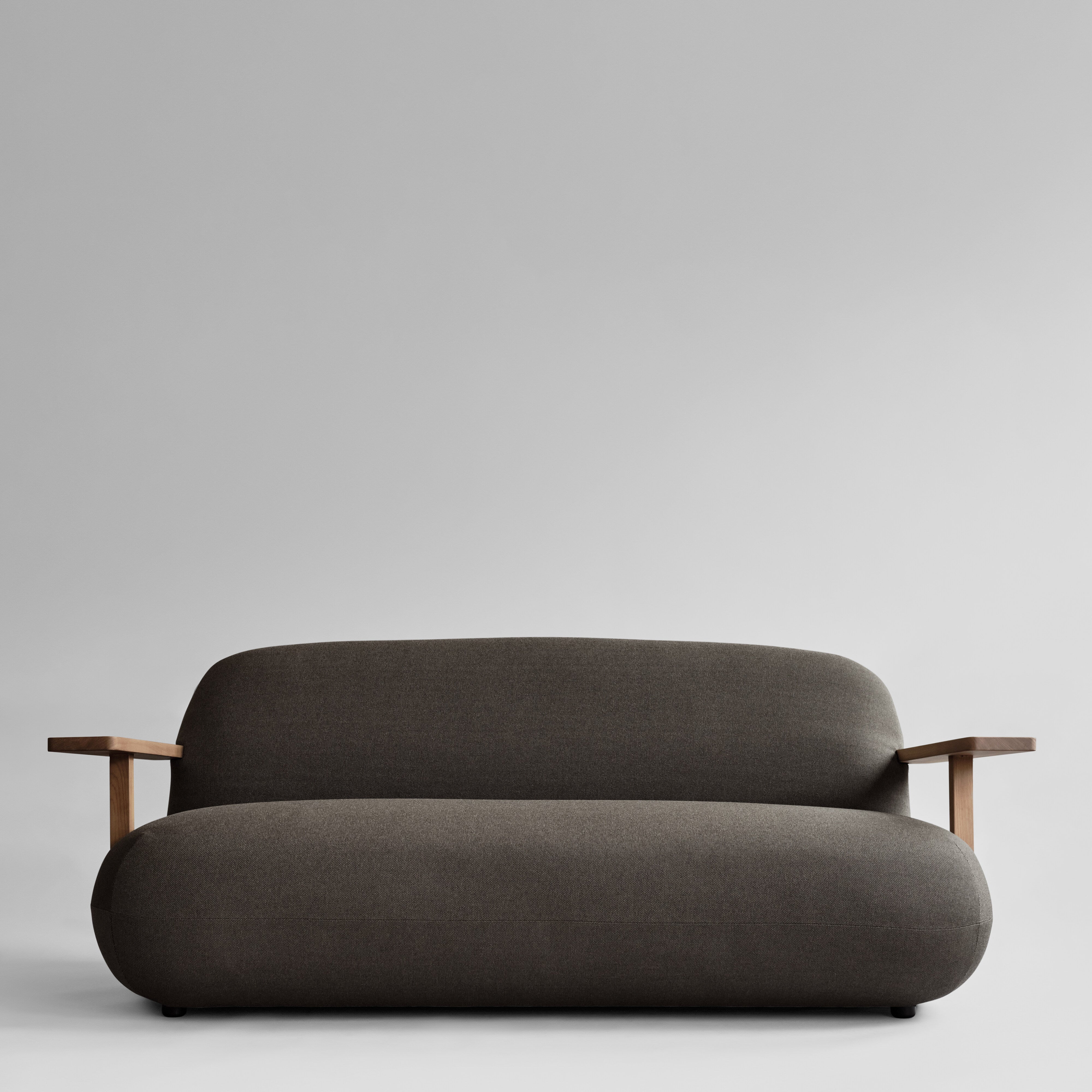 Toe Sofa - Teak / Stone Gray