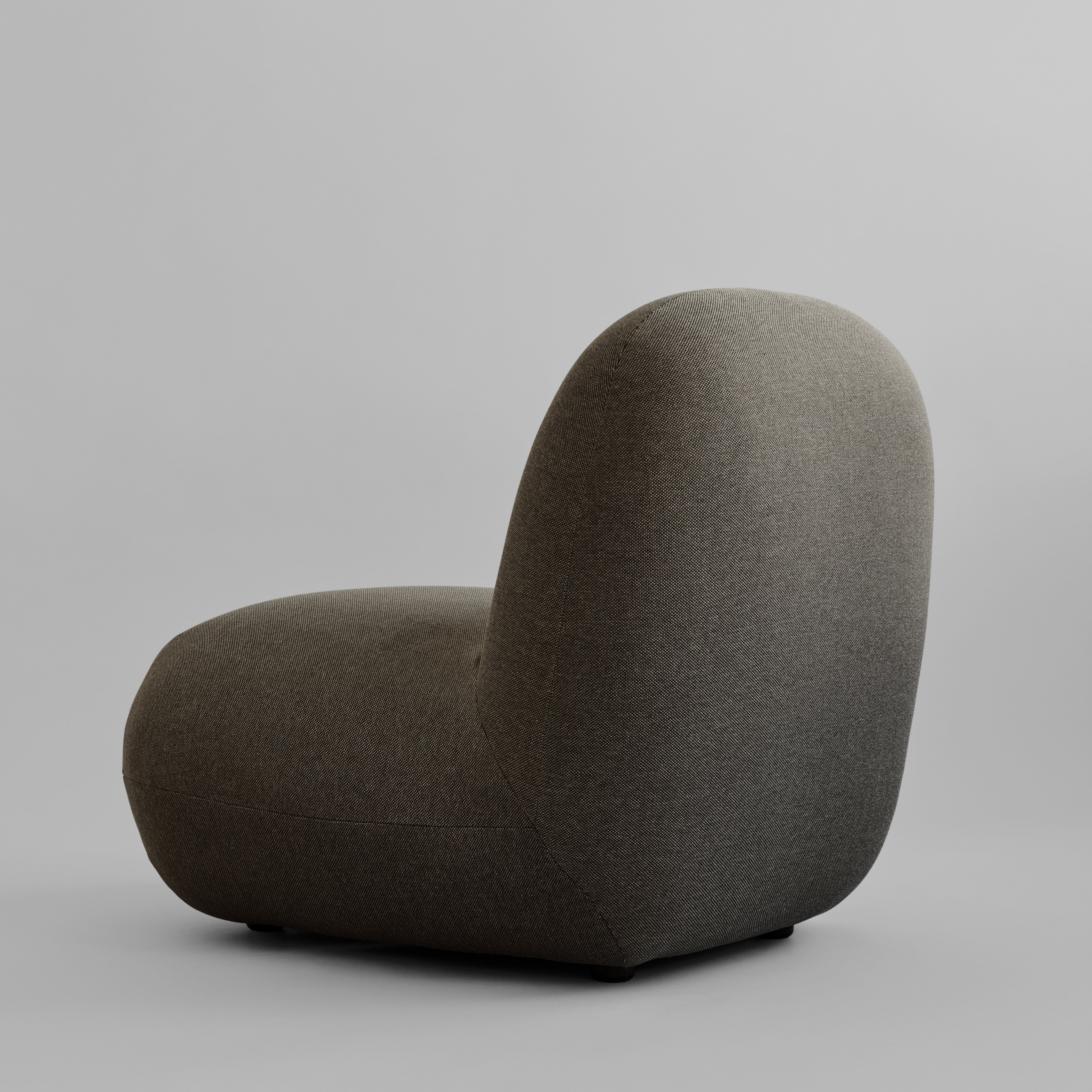 Toe Chair, Flat - Stone Gray