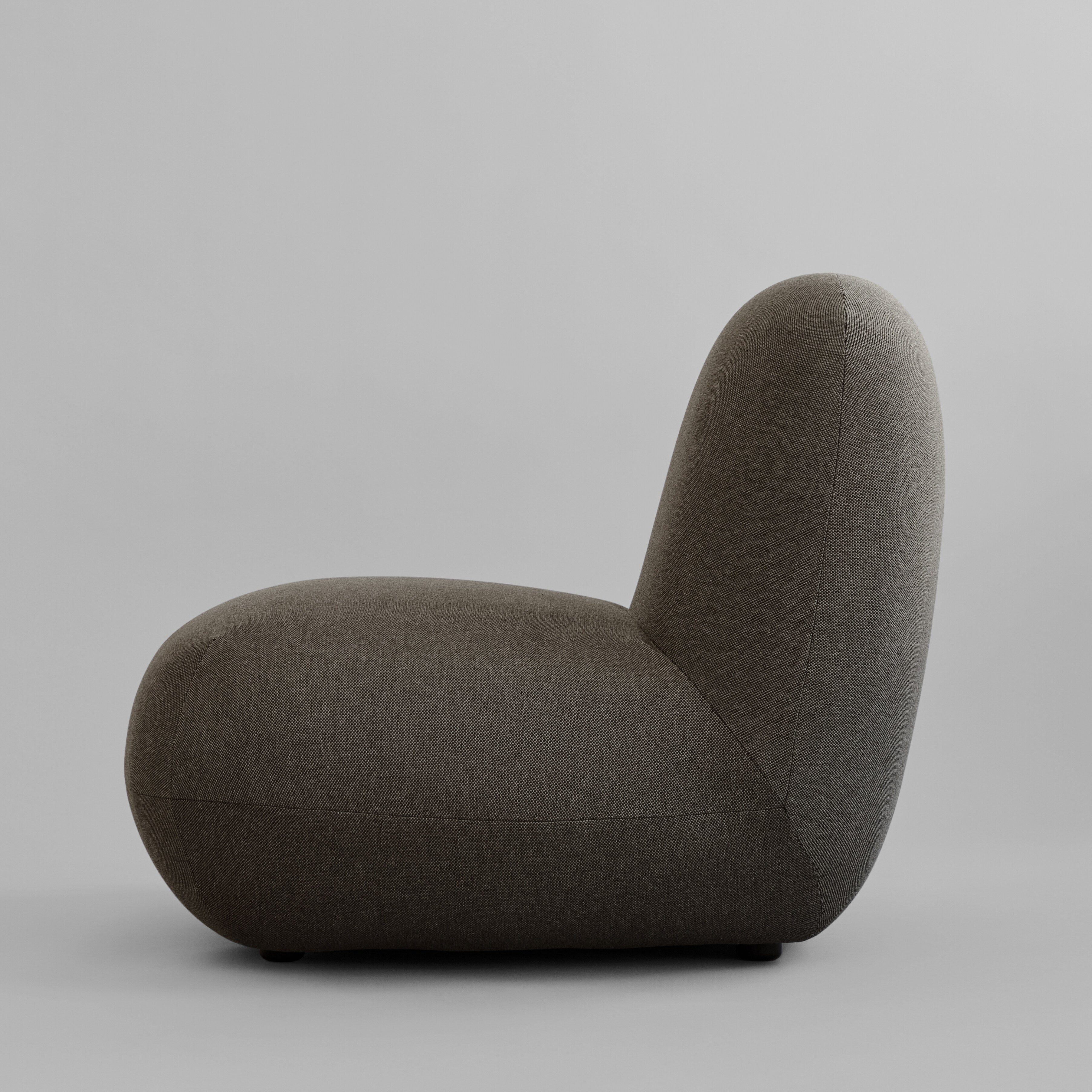Toe Chair, Flat - Stone Gray