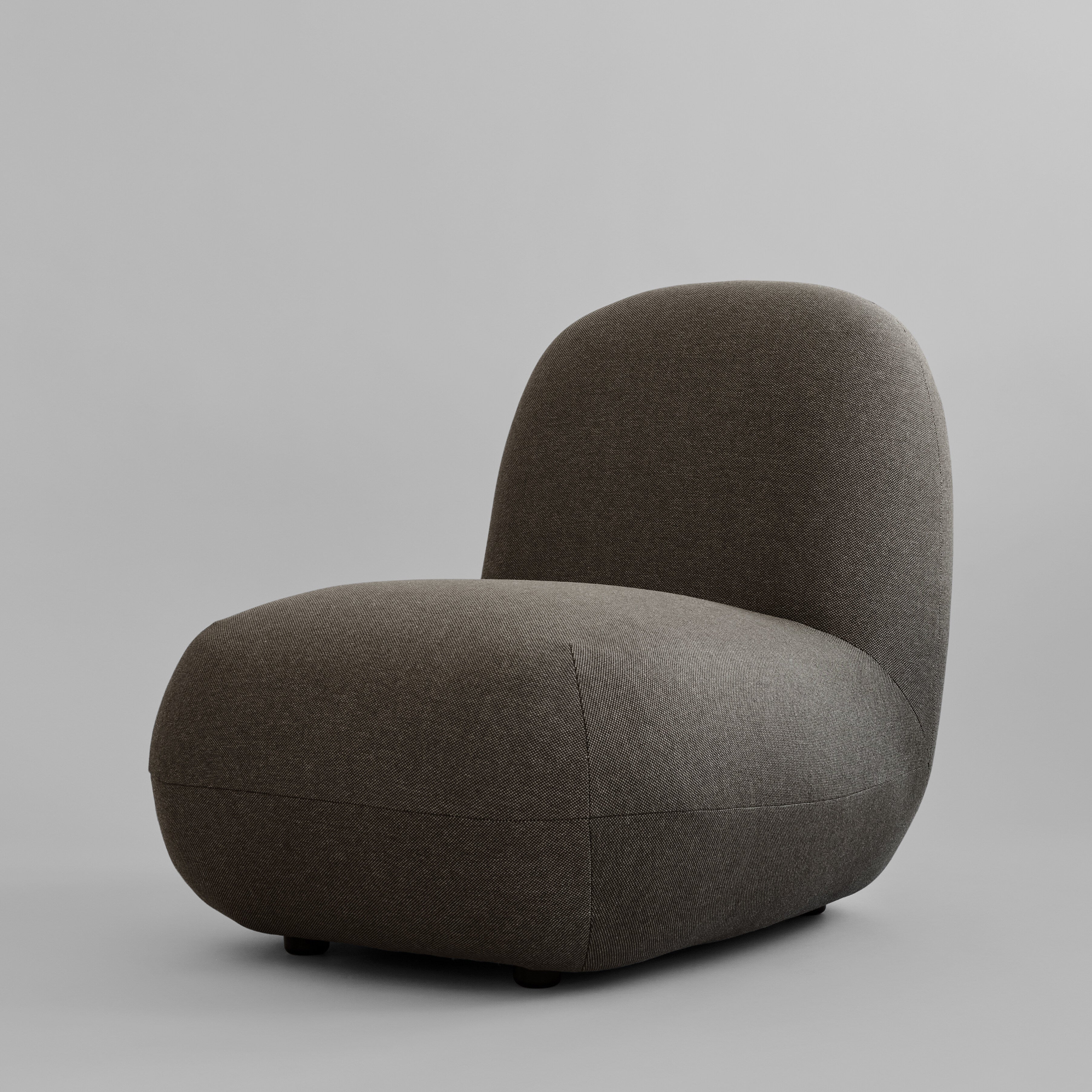 Toe Chair, Flat - Stone Gray