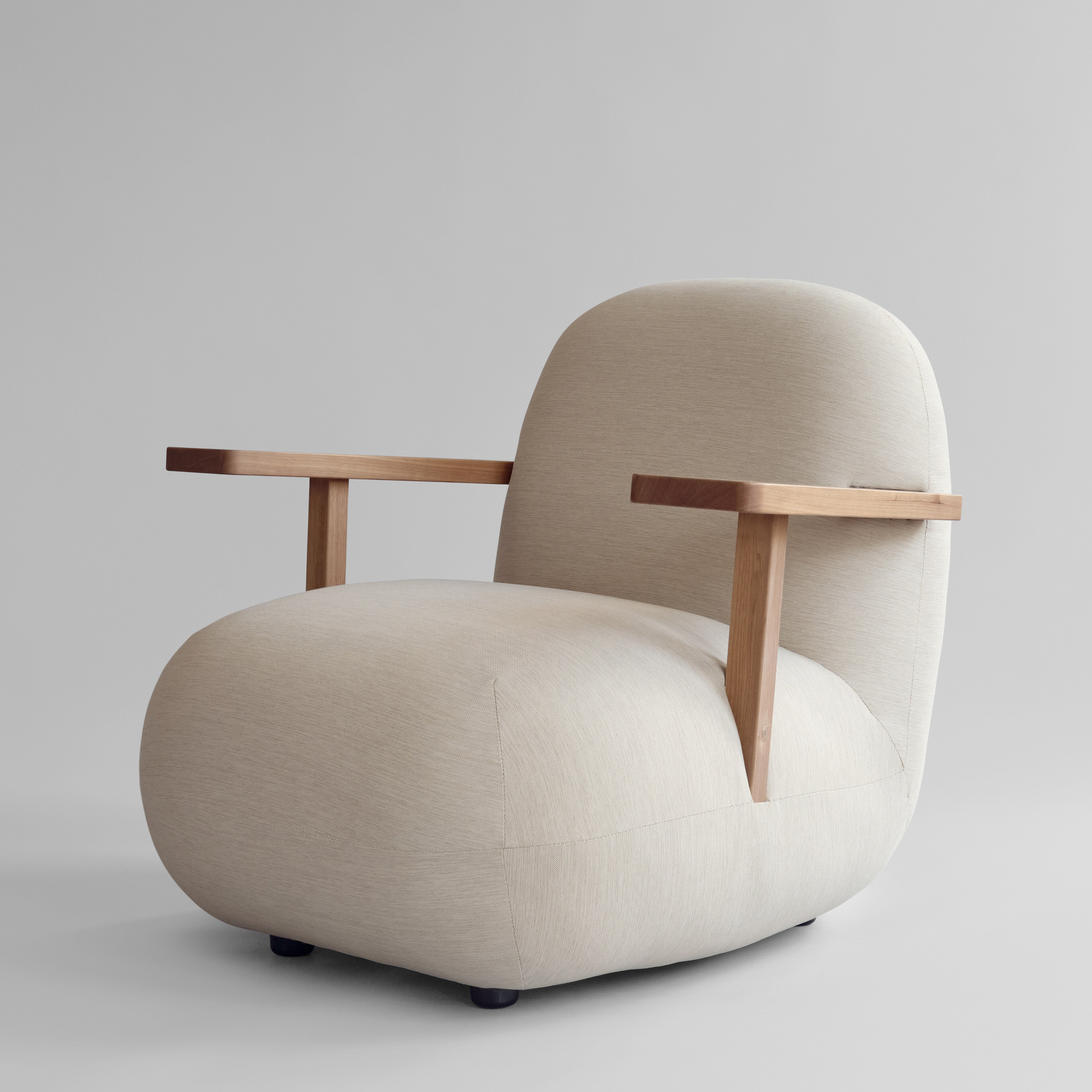 Toe Chair Armrest - Teak / Warm Ash