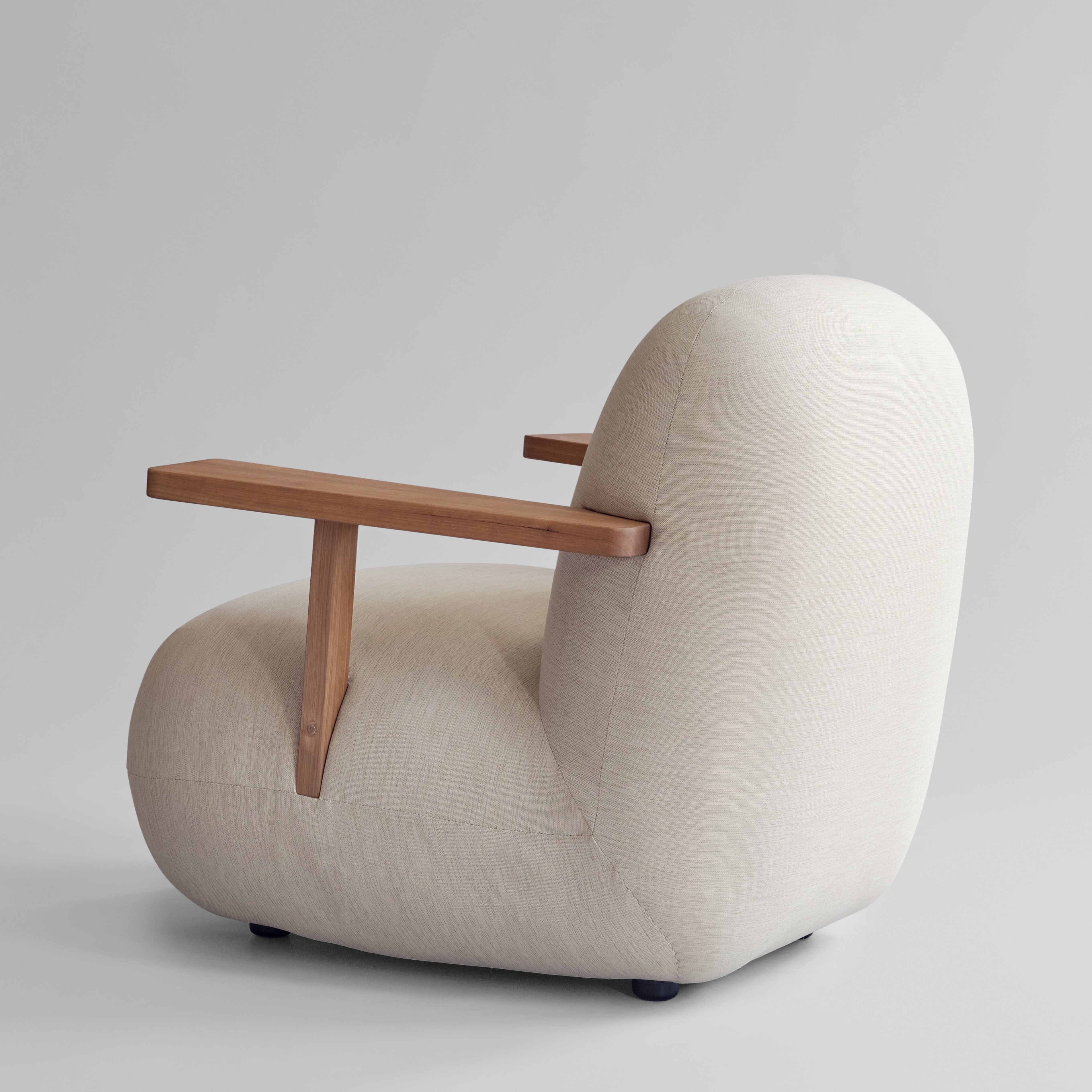 Toe Chair Armrest - Teak / Warm Ash