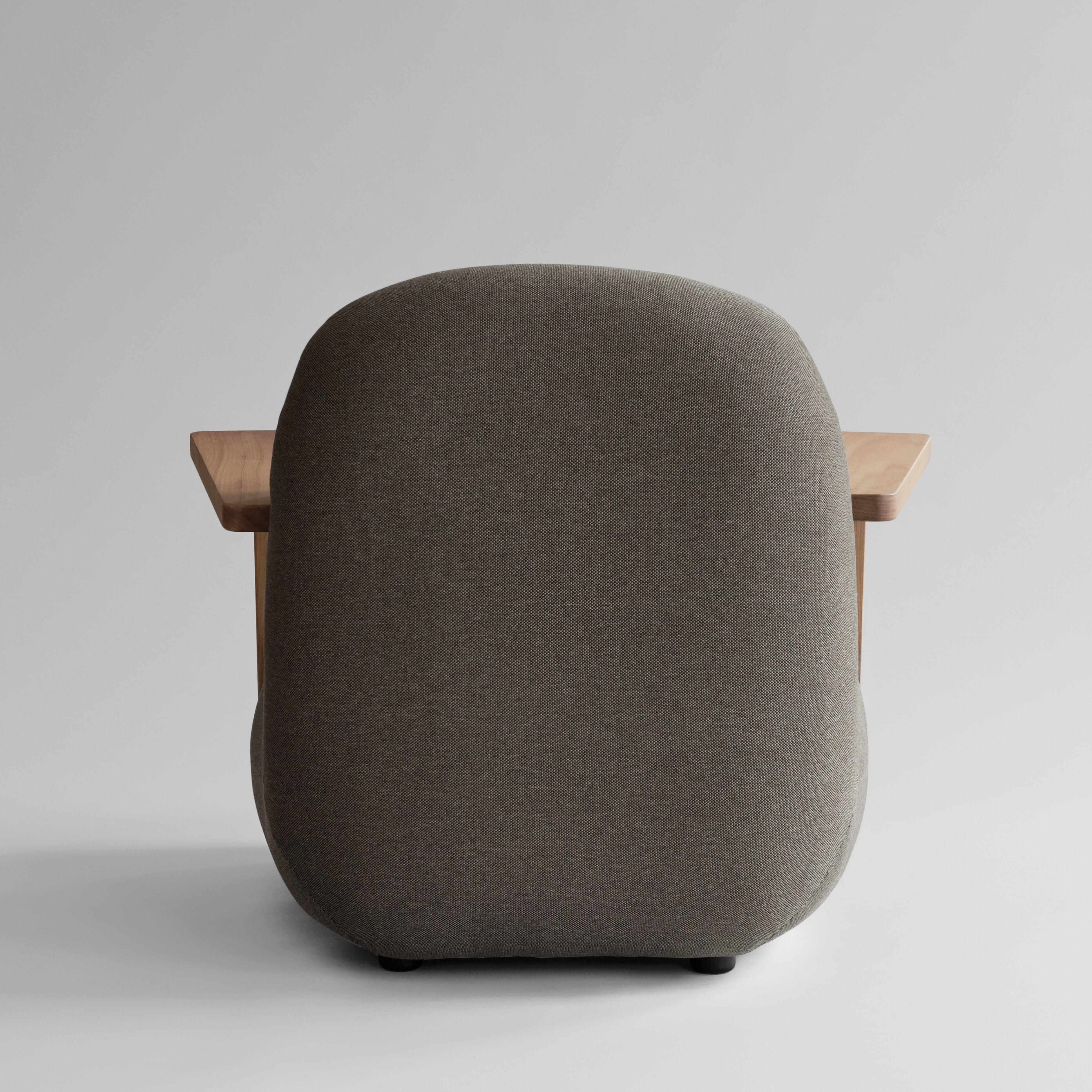 Toe Chair Armrest - Teak / Stone Gray