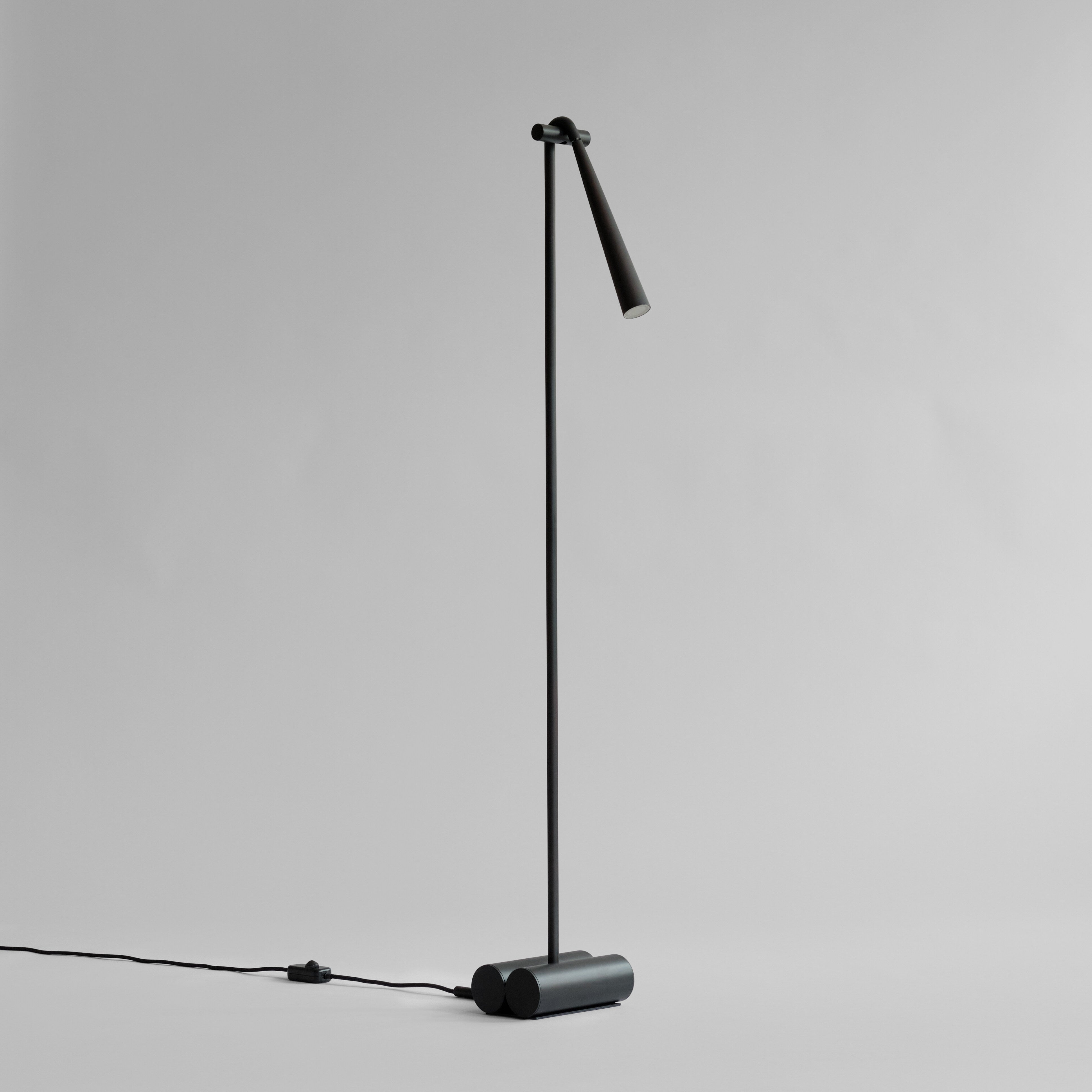 Snake Floor Lamp - Burned Black