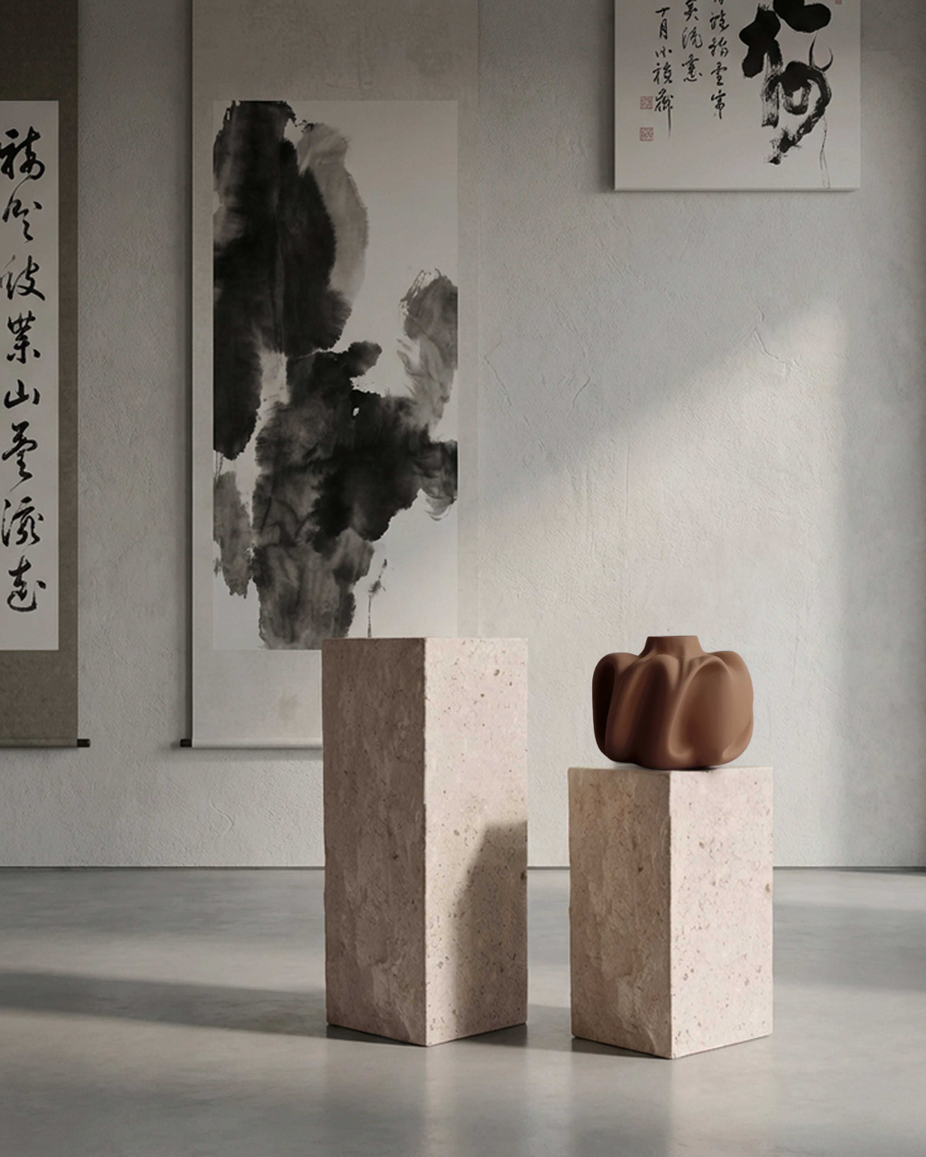 Wabi Vase, Medio - Almond