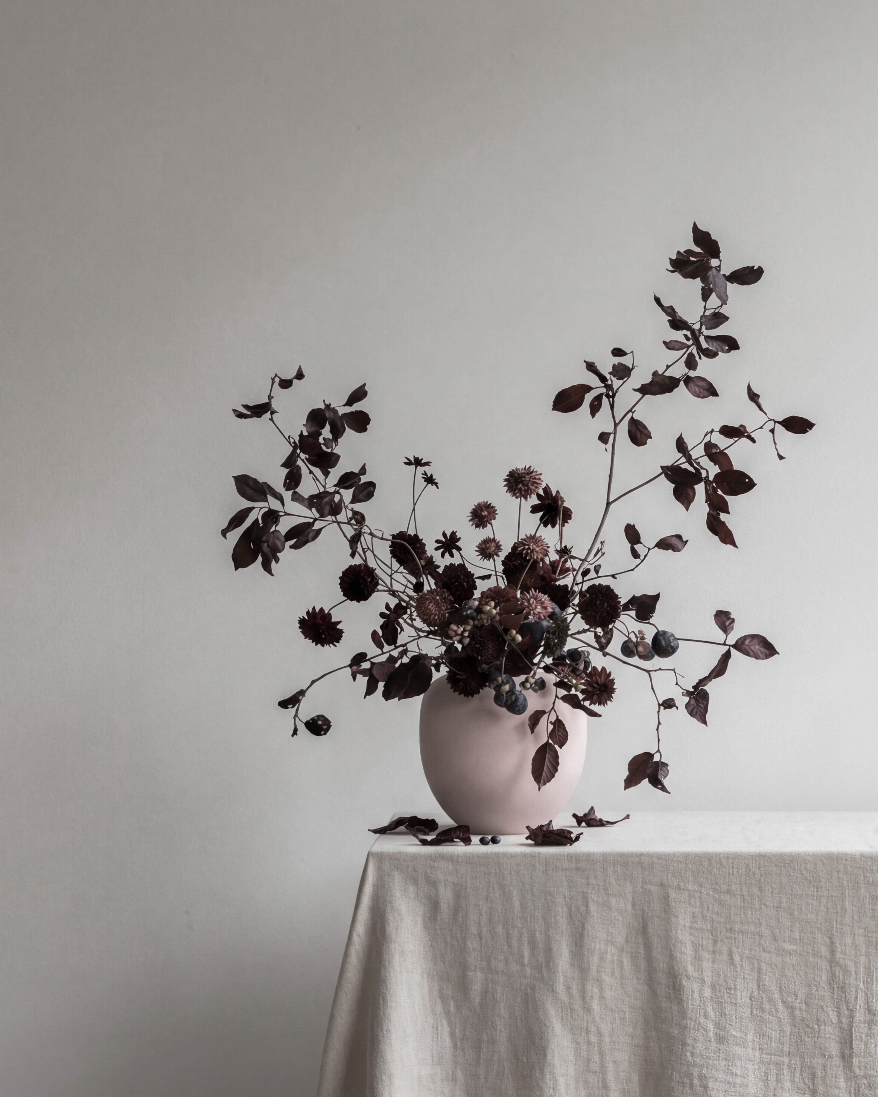 Sunao Vase, Medio - Rose