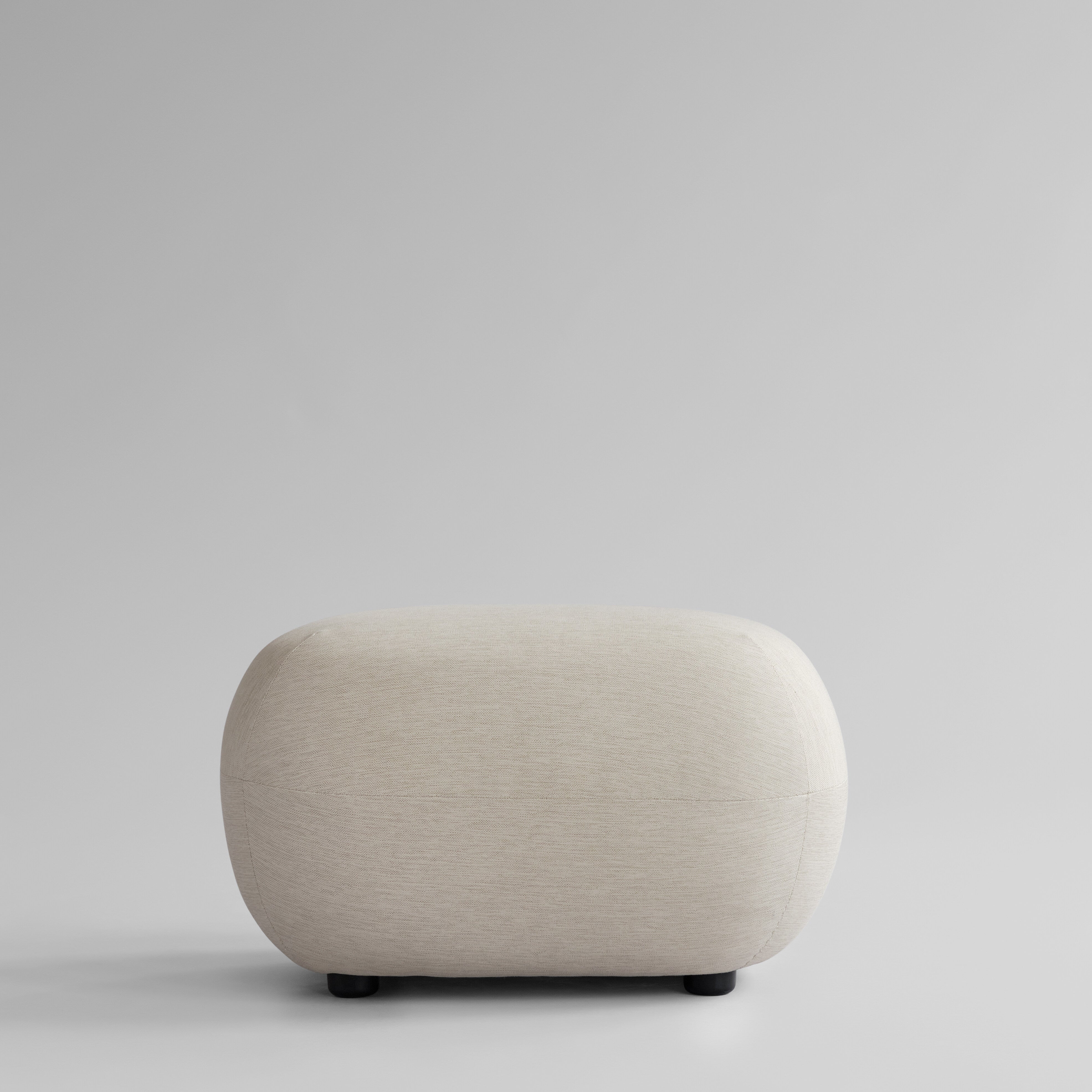 Toe Ottoman - Warm Ash