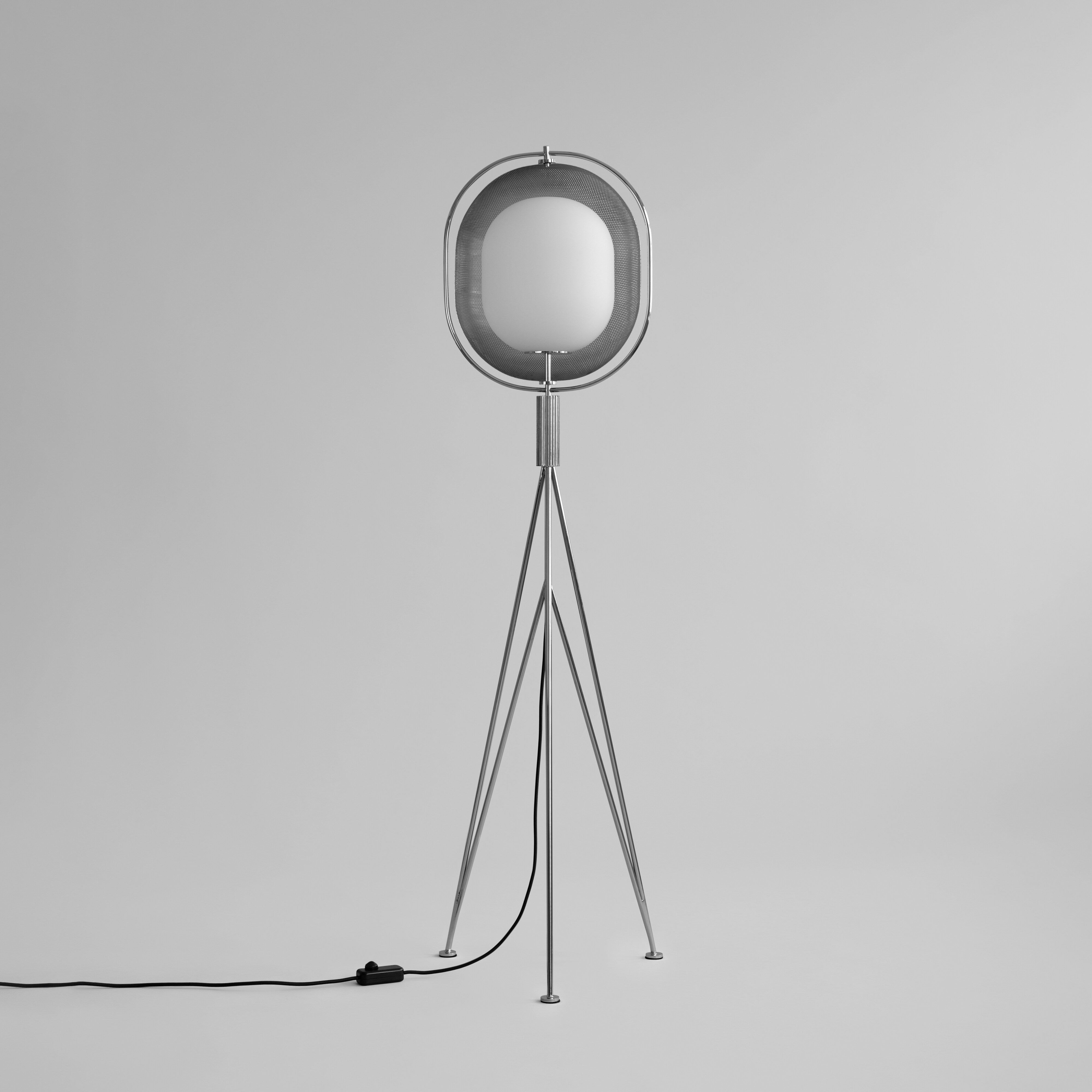 Pearl Floor Lamp - Chrome