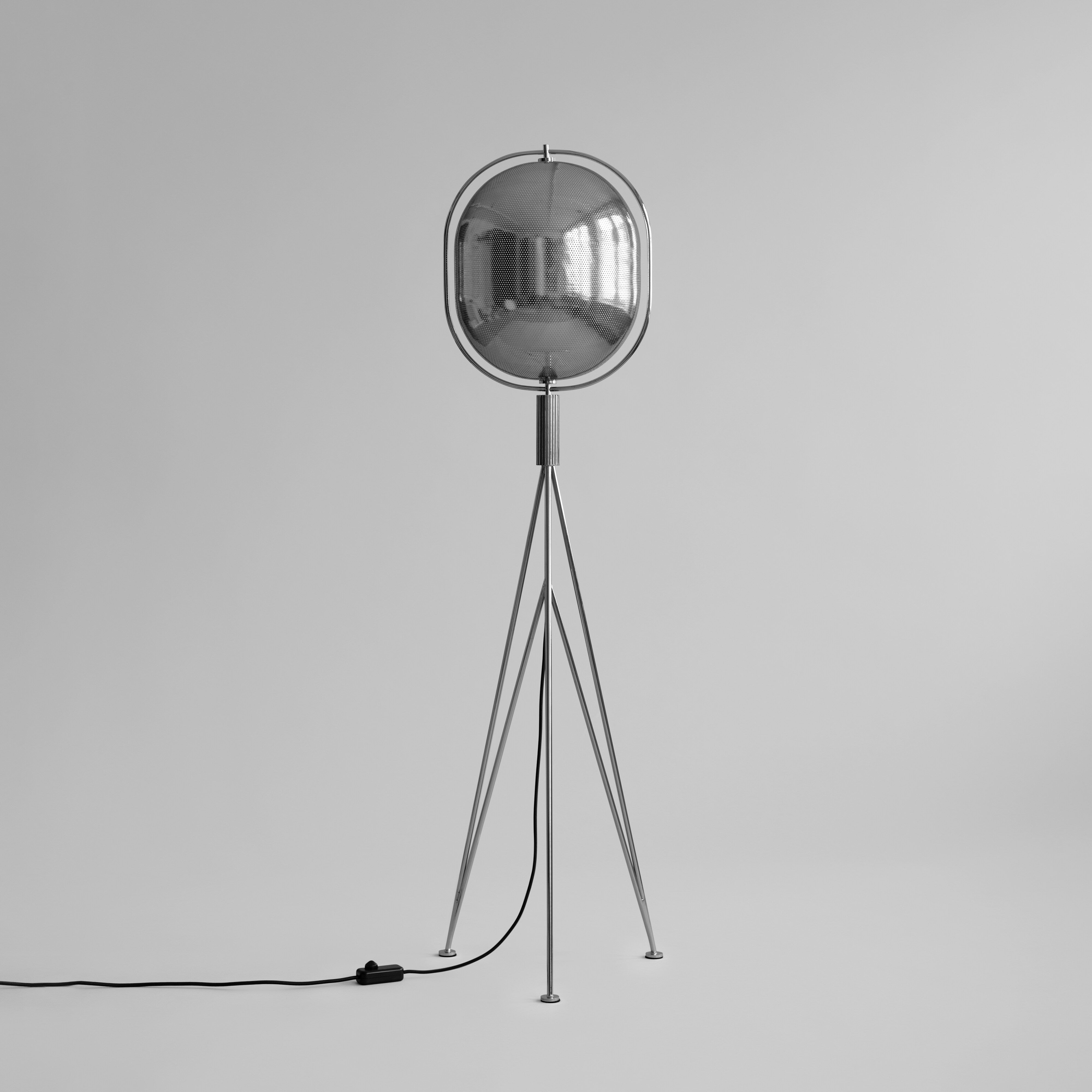 Pearl Floor Lamp - Chrome