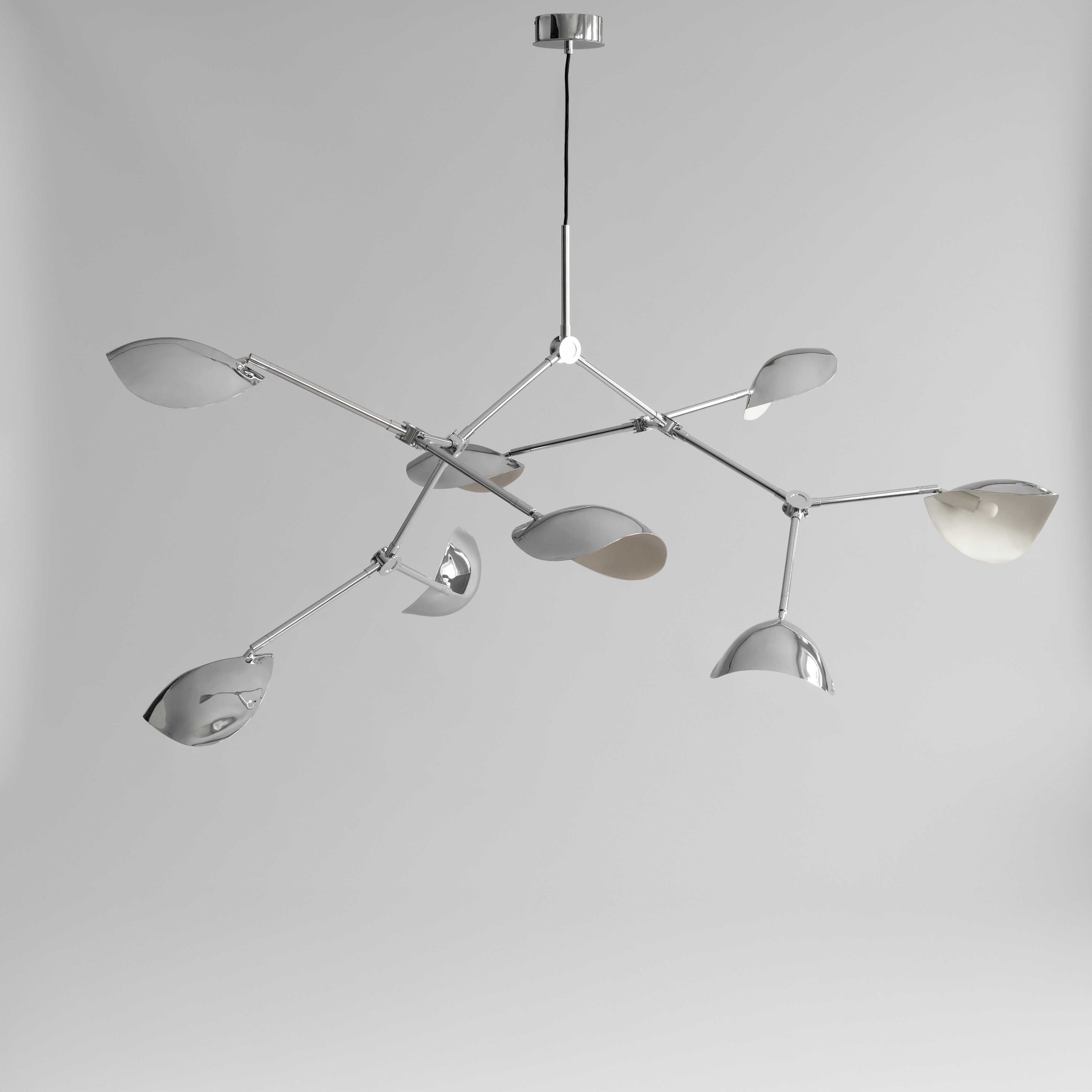 Stingray Chandelier, Grande - Chrome