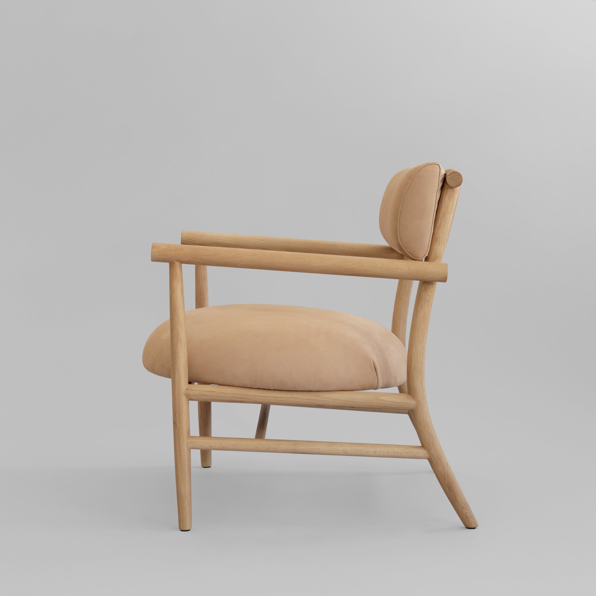 Nama Lounge Chair - Natural Oak - Nubuck