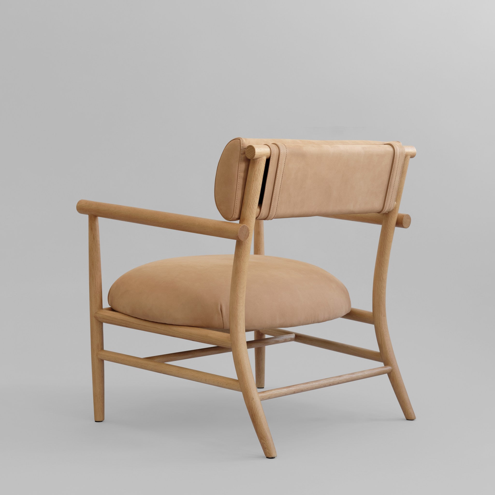 Nama Lounge Chair - Natural Oak - Nubuck
