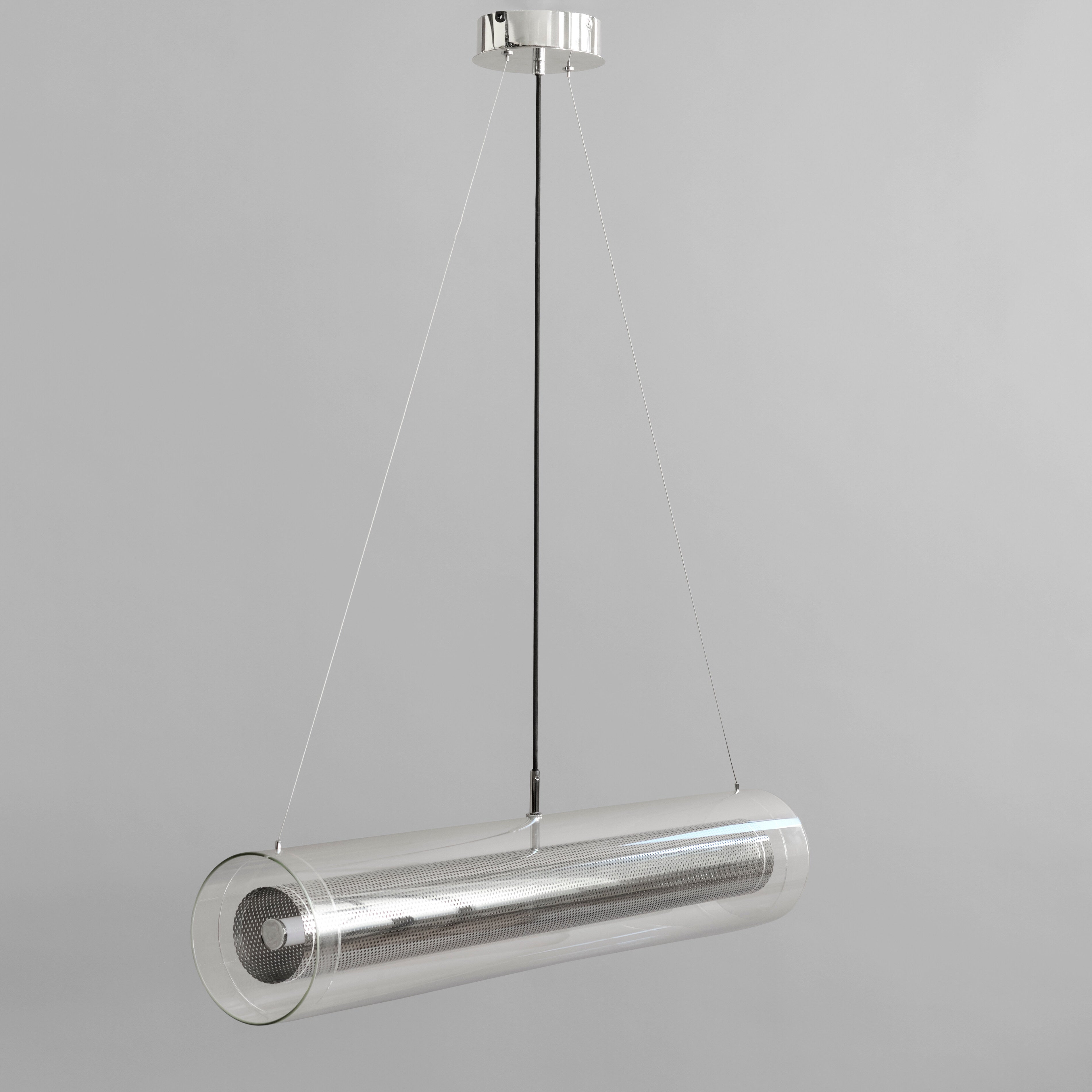 Frame Pendant Lamp, Fat - Chrome