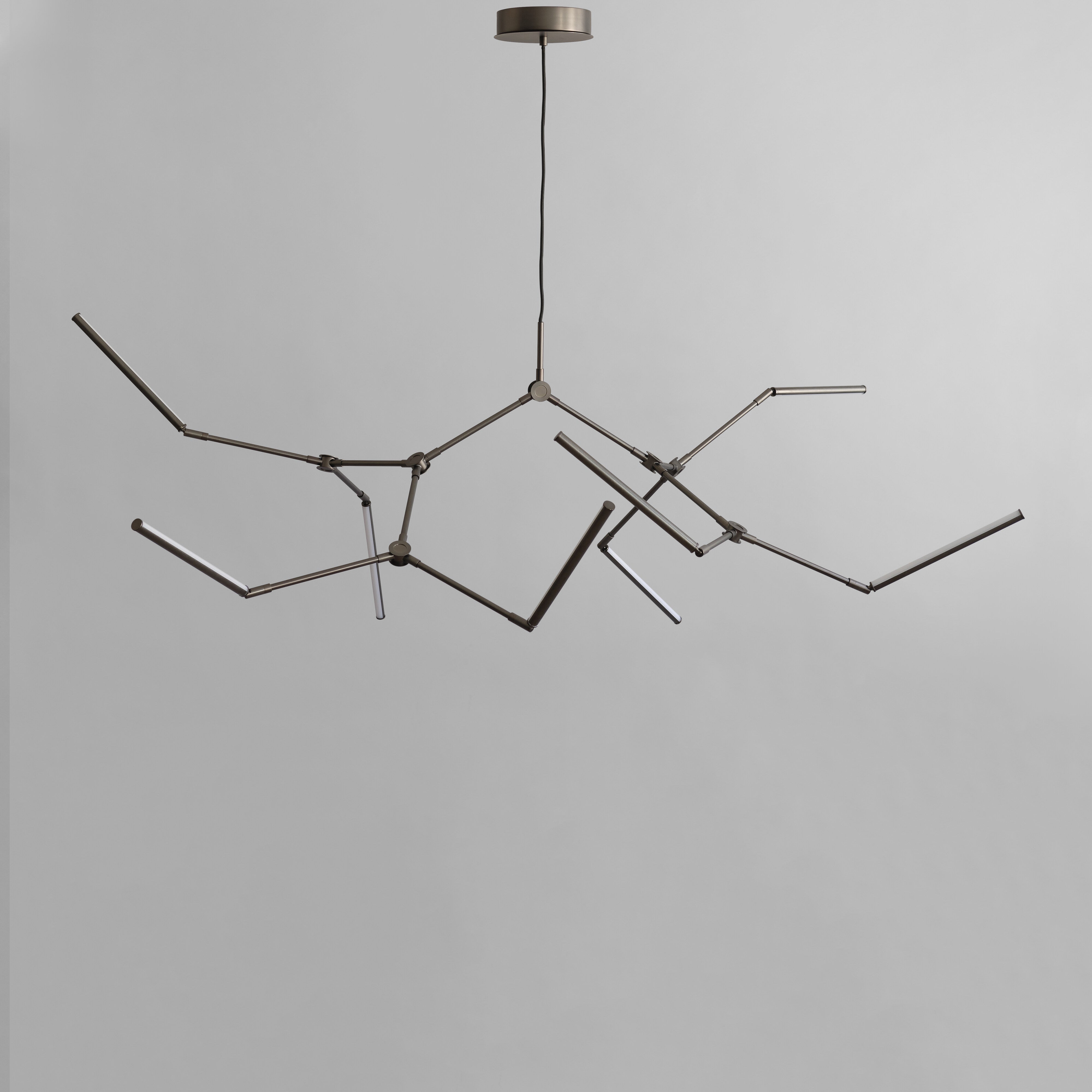 Stick Chandelier - Bronze