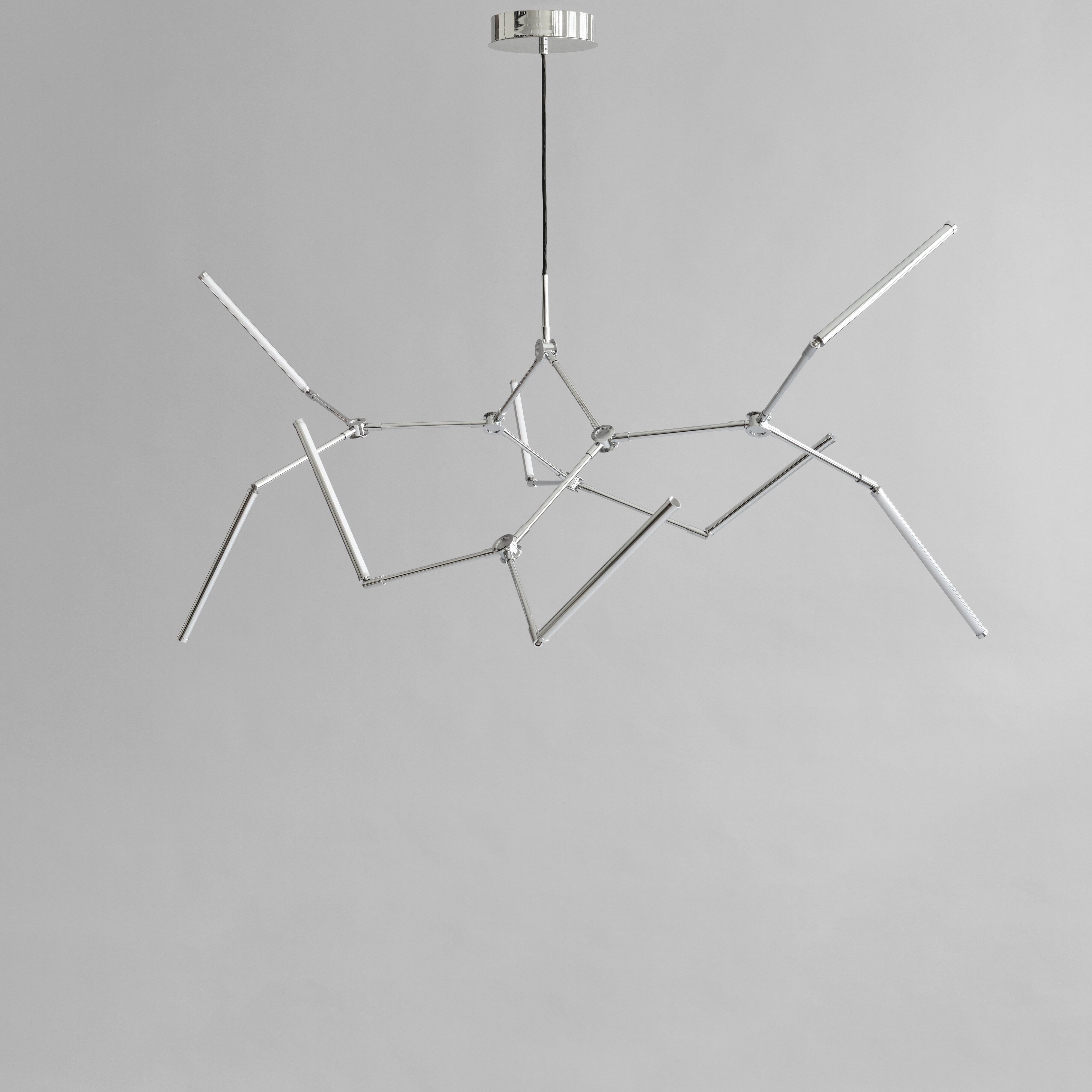 Stick Chandelier - Chrome