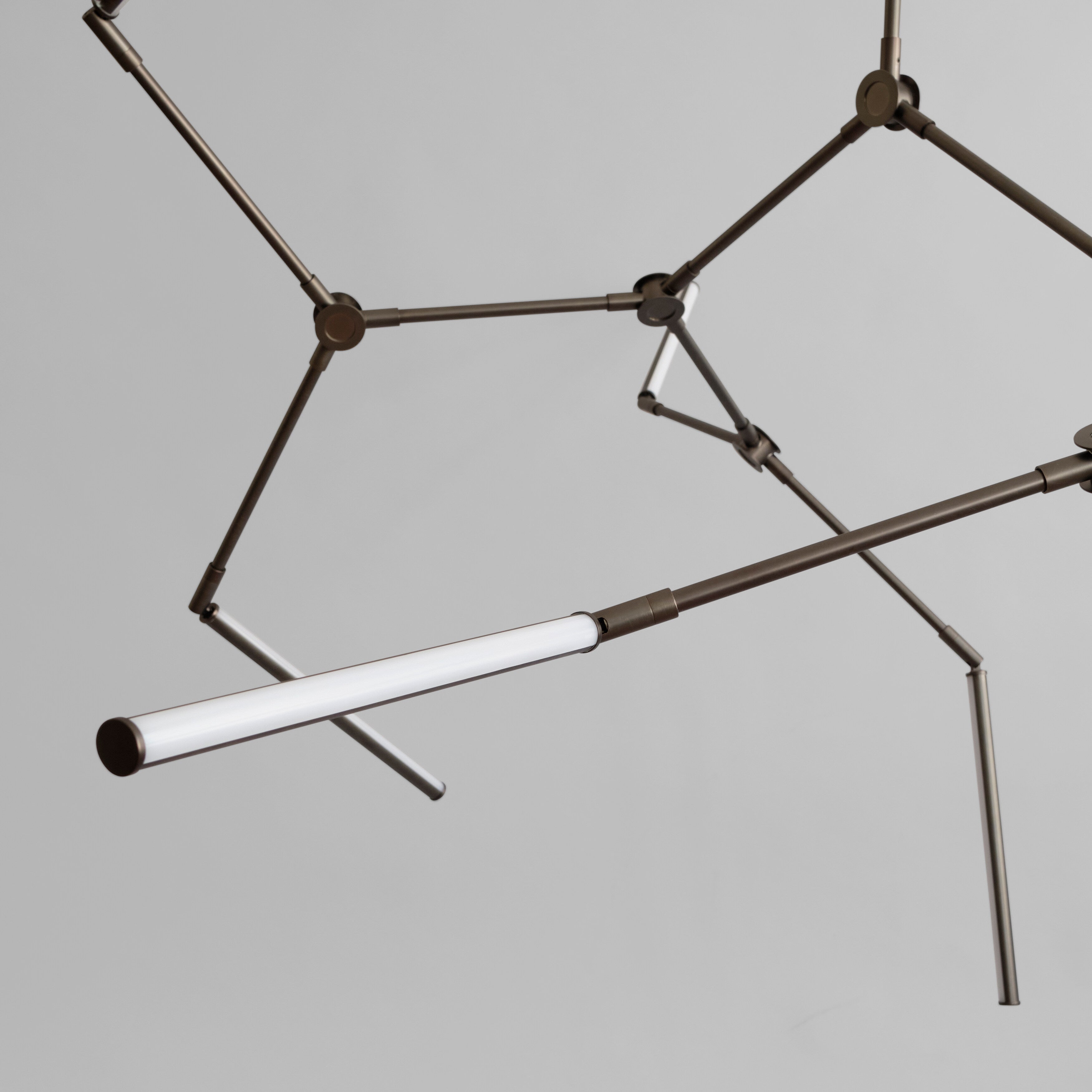 Stick Chandelier - Bronze