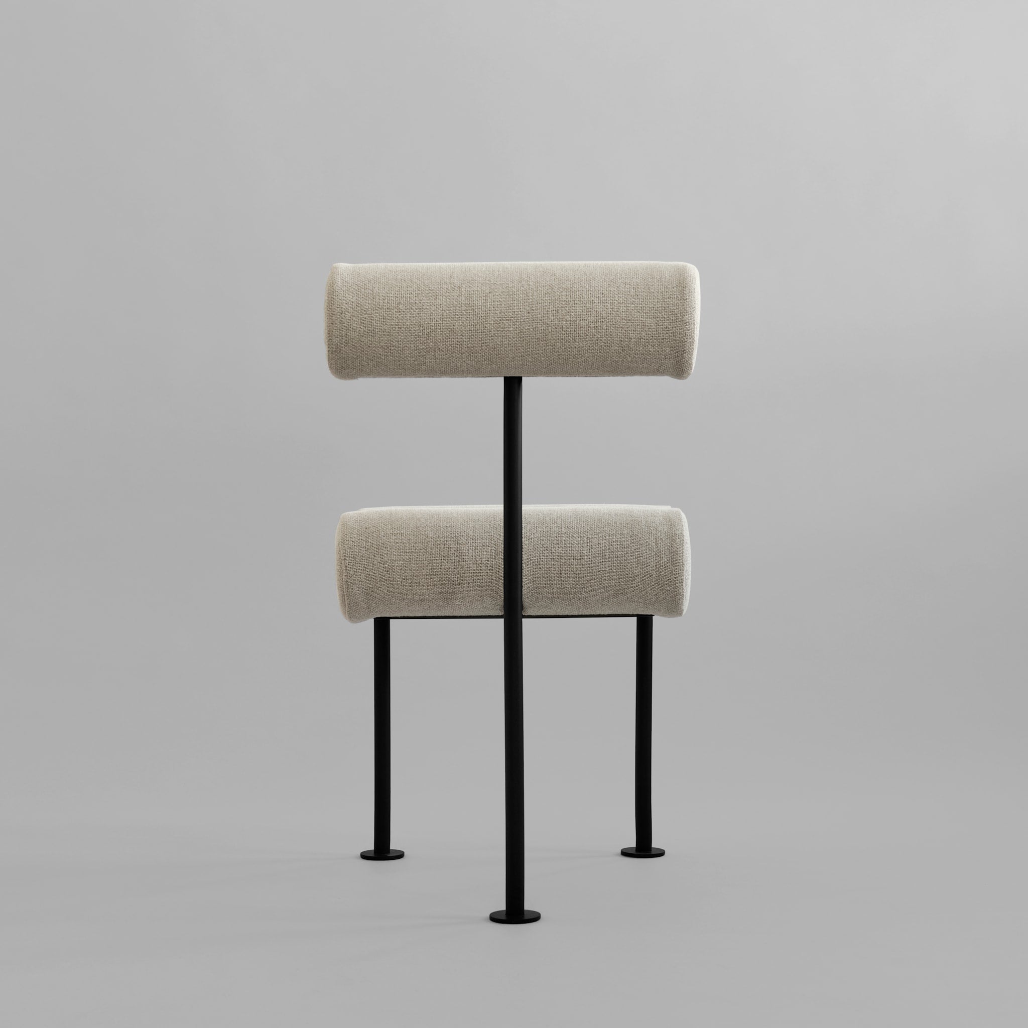 Hiro Dining Chair, Black Frame - Sand (8047-2)