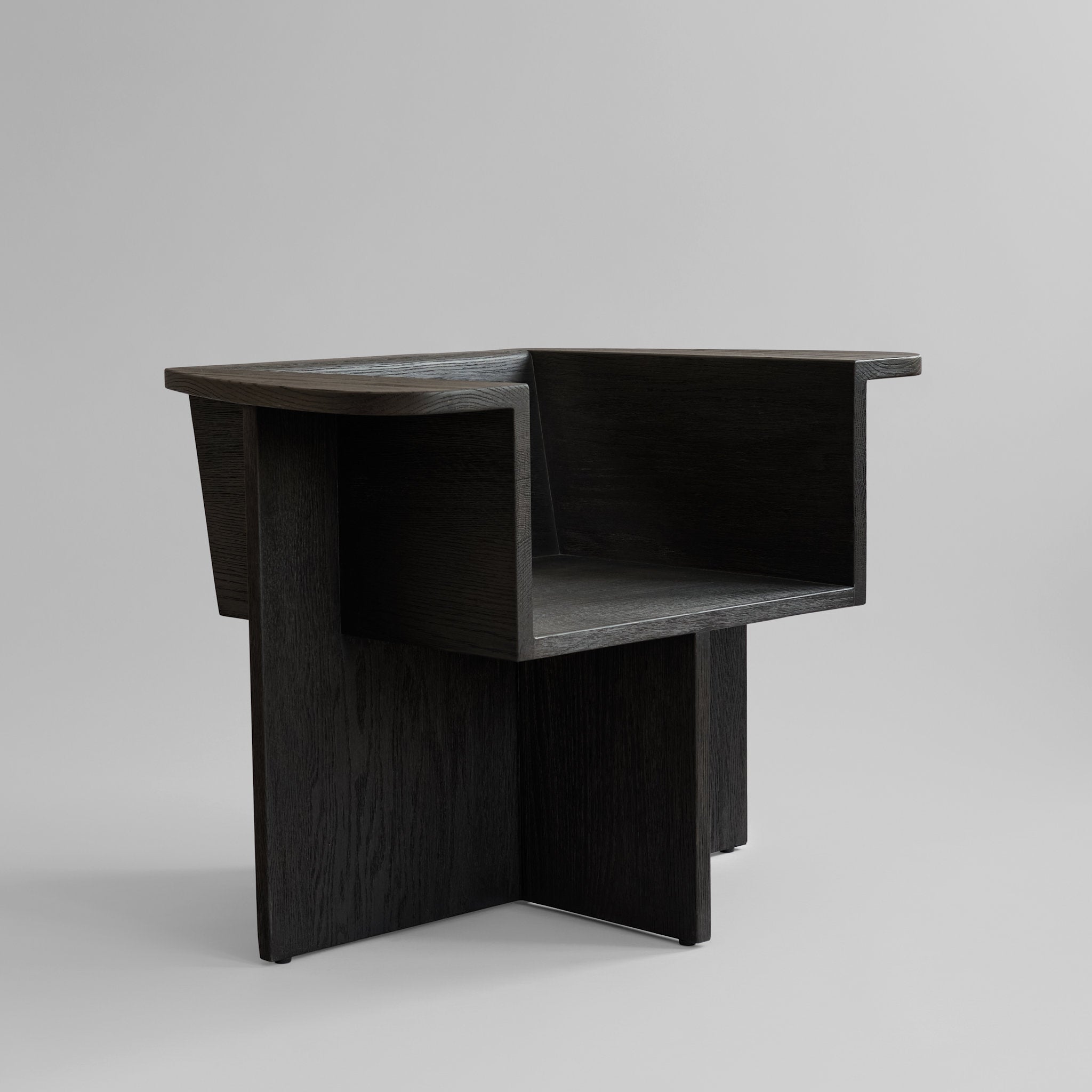 Brutus Lounge Chair - Coffee Black Oak