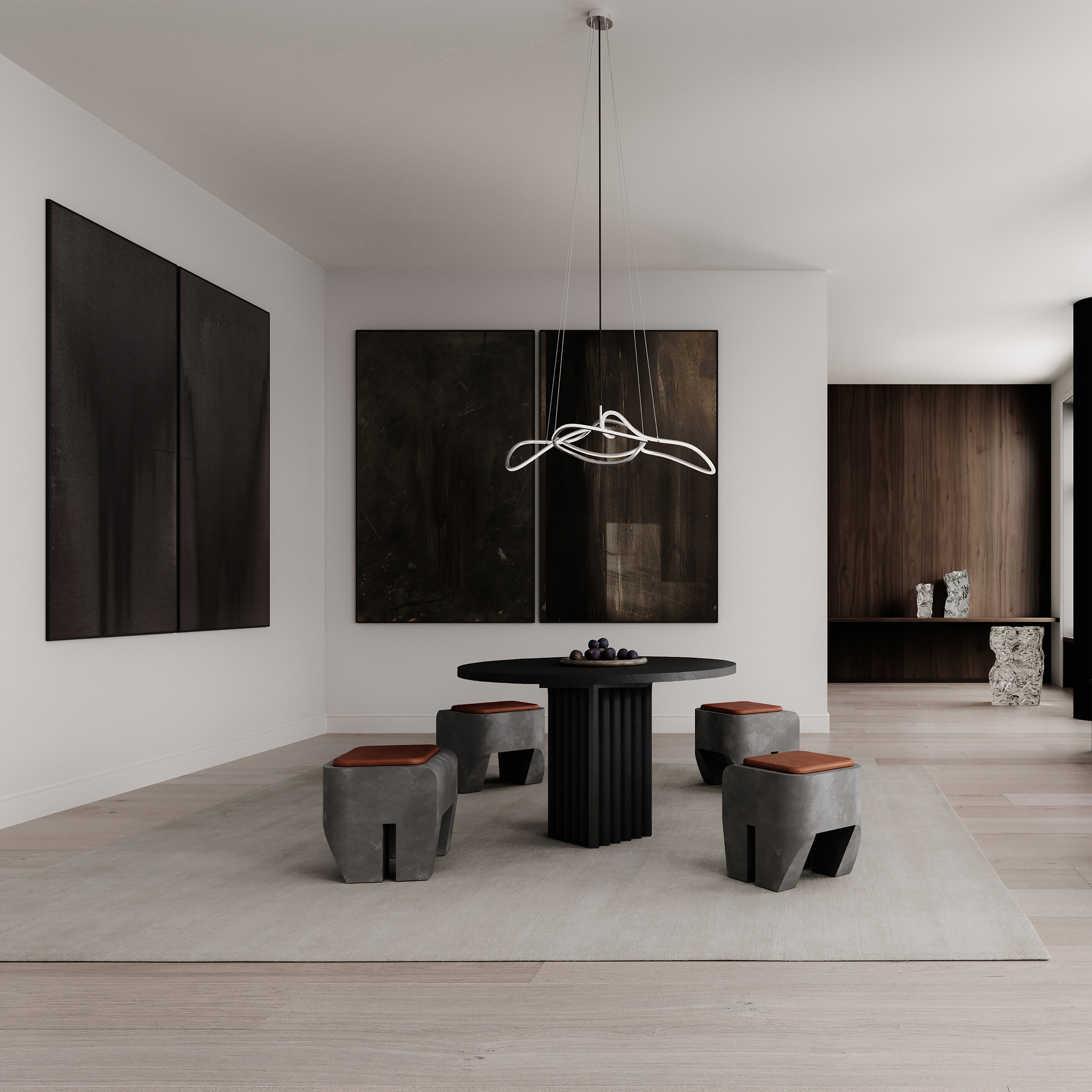 Ghost Chandelier, Mini - Chrome (5m)