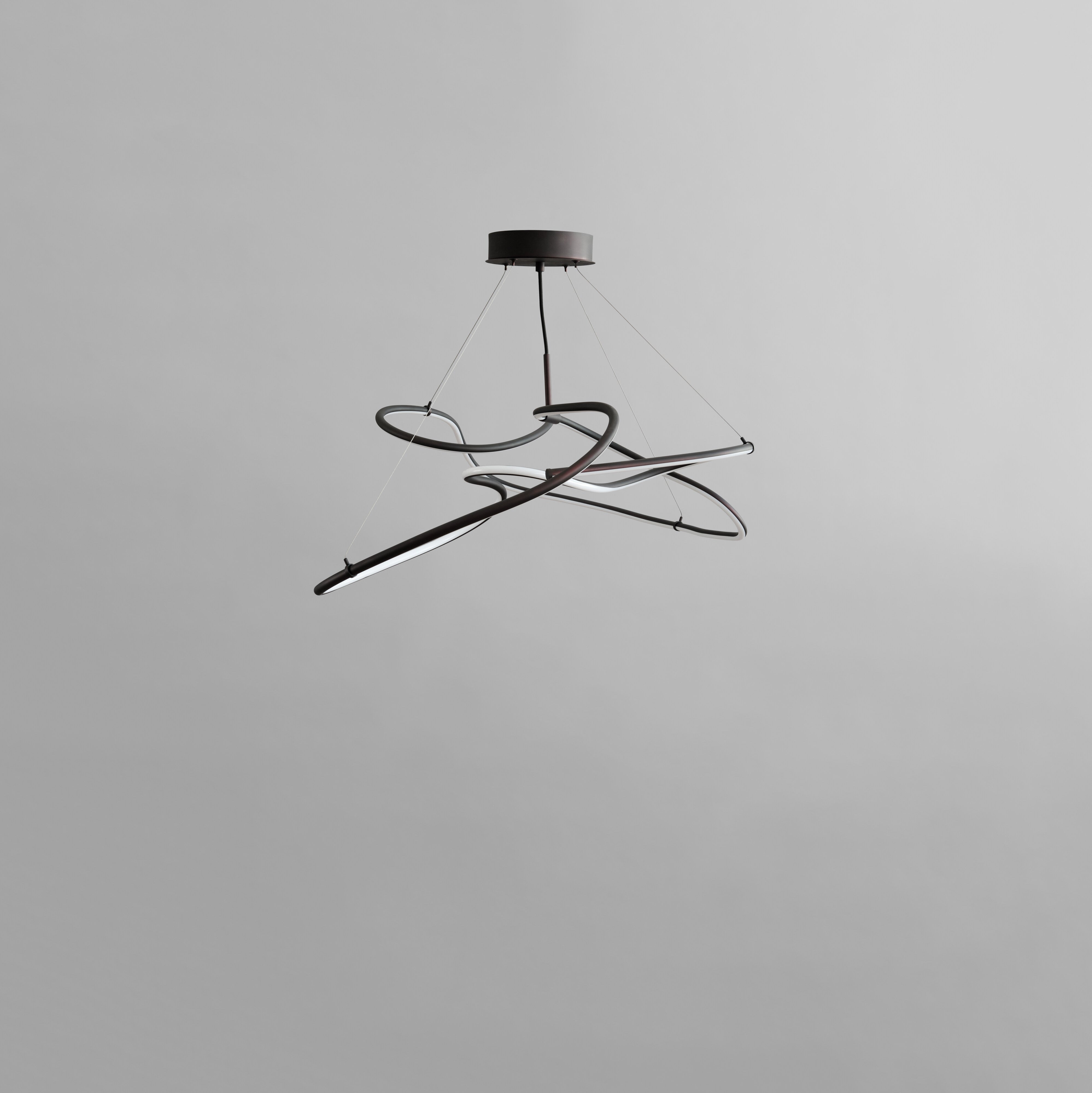 Ghost Chandelier, Mini - Burned Black (5m)