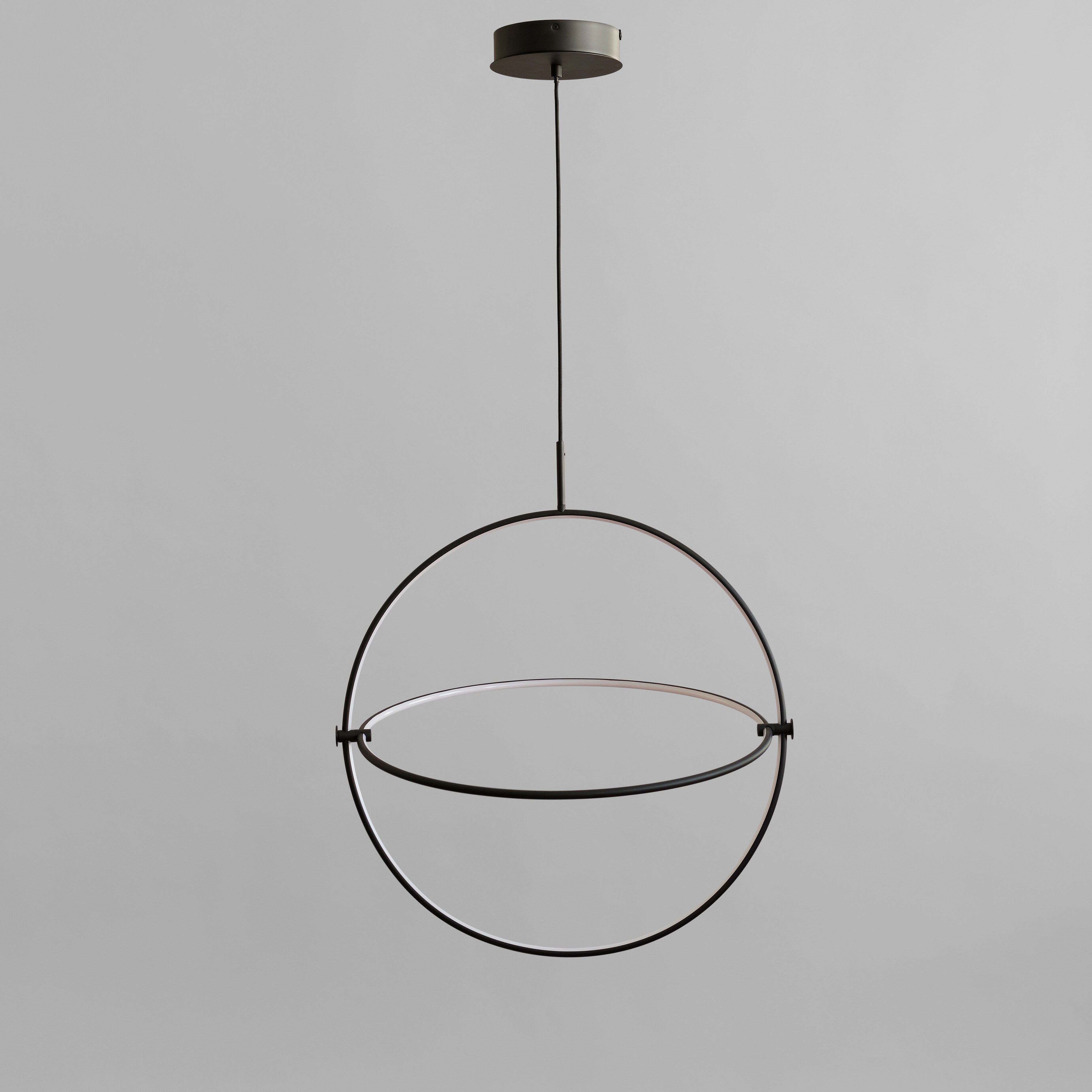 Maru Pendant, Ø60 - Burned Black