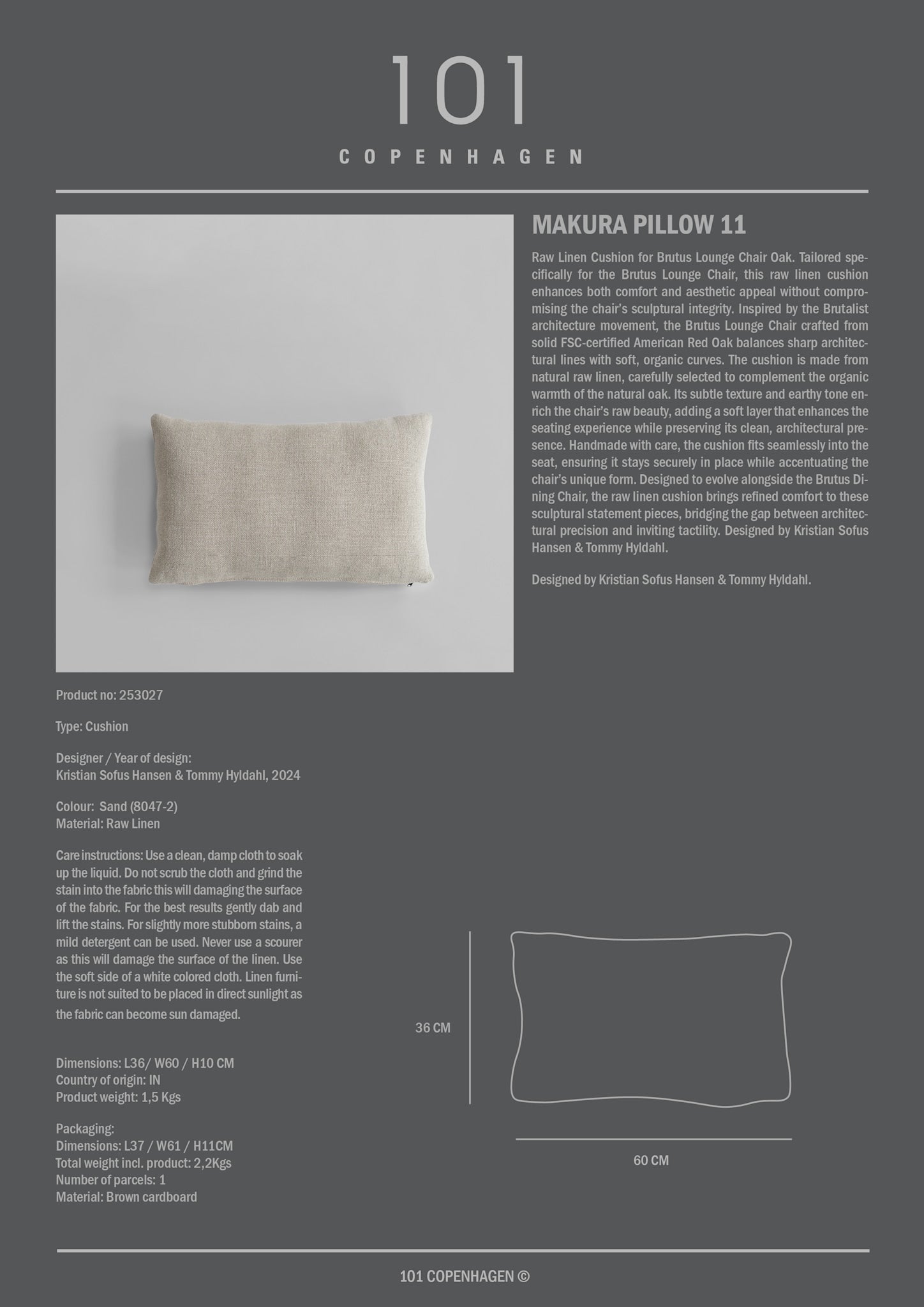 Makura Pillow 11 - Linen