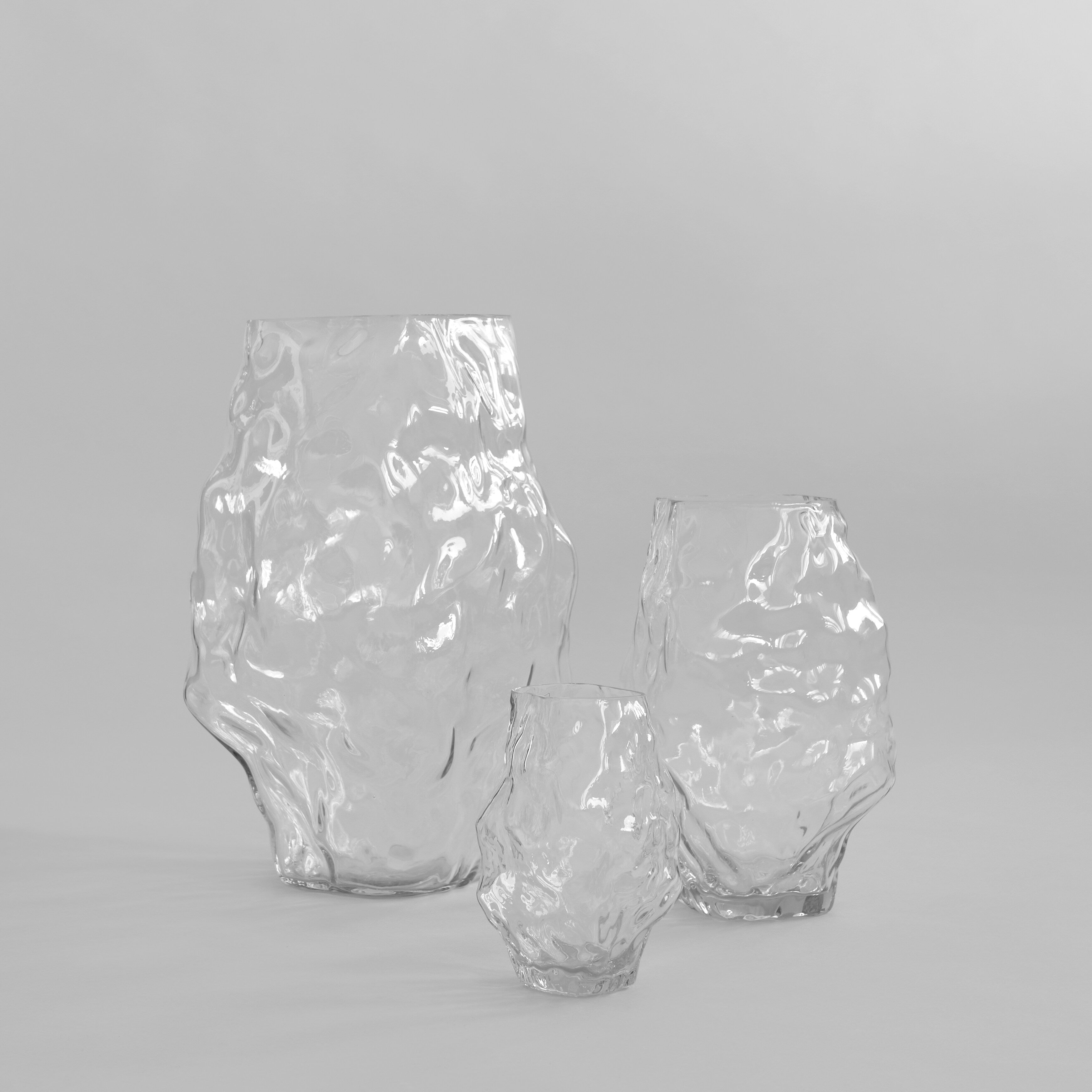 Katachi Vase, Medio - Clear