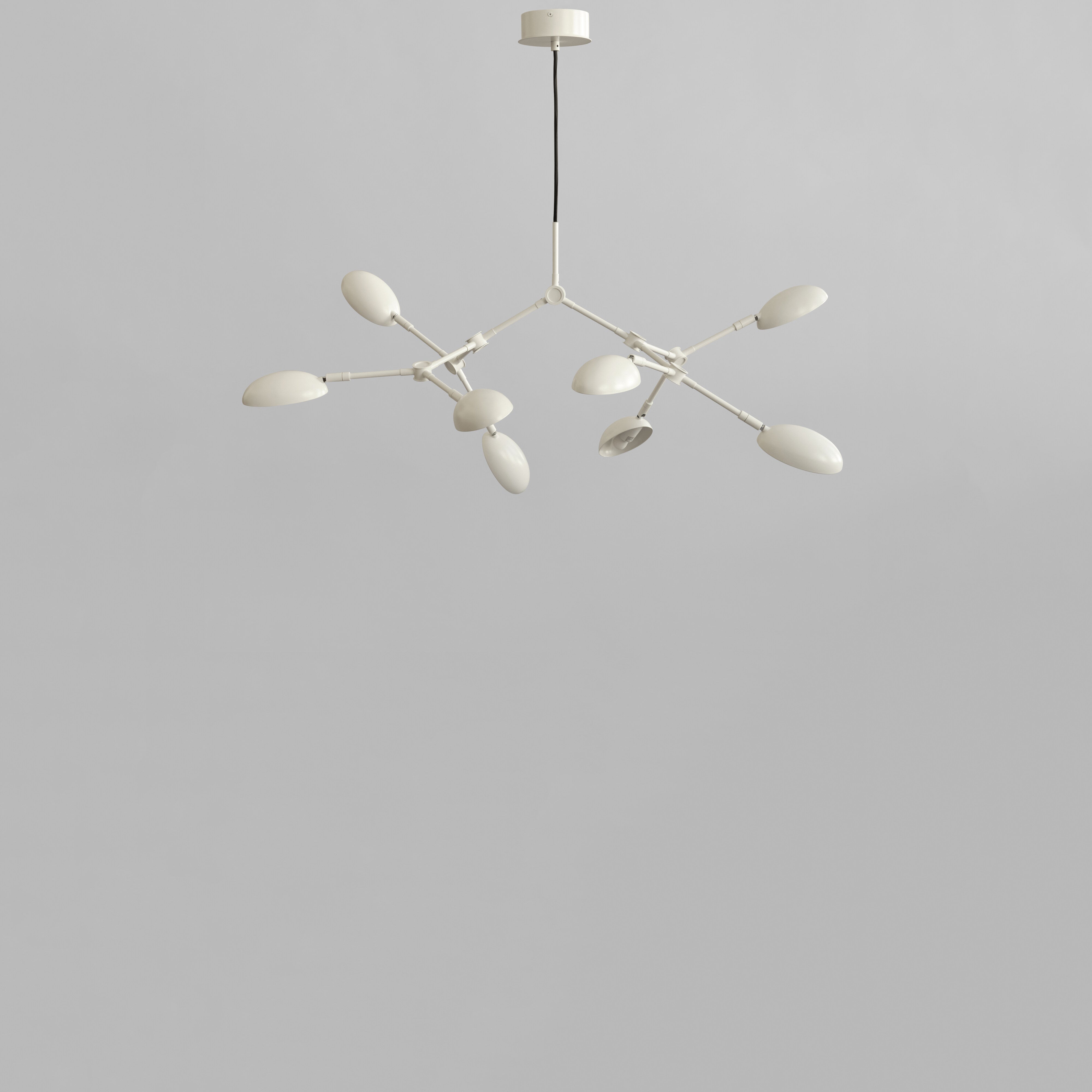 Drop Chandelier, Mini - White (5m)