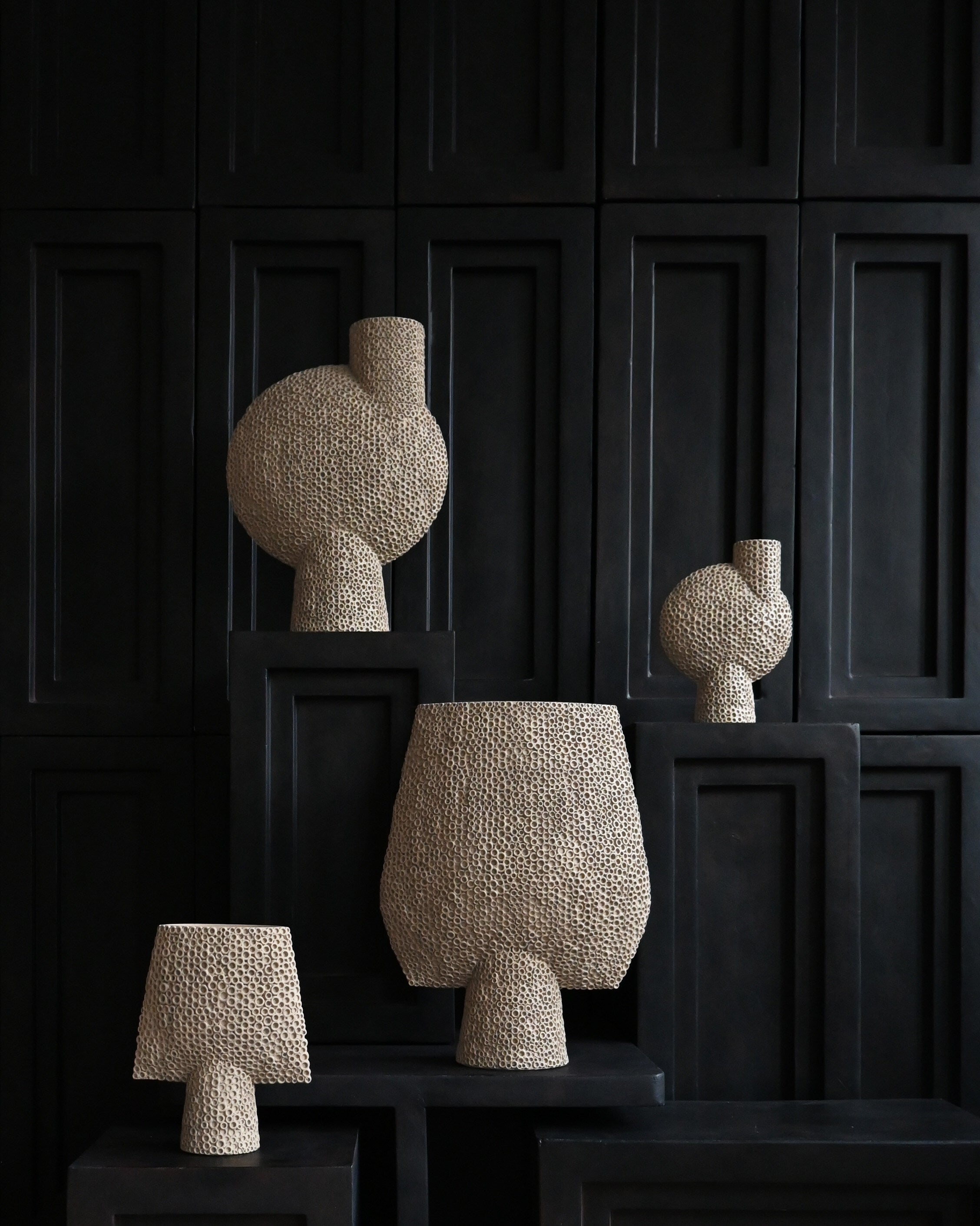 Sphere Vase Square Shisen, Mini - Sand