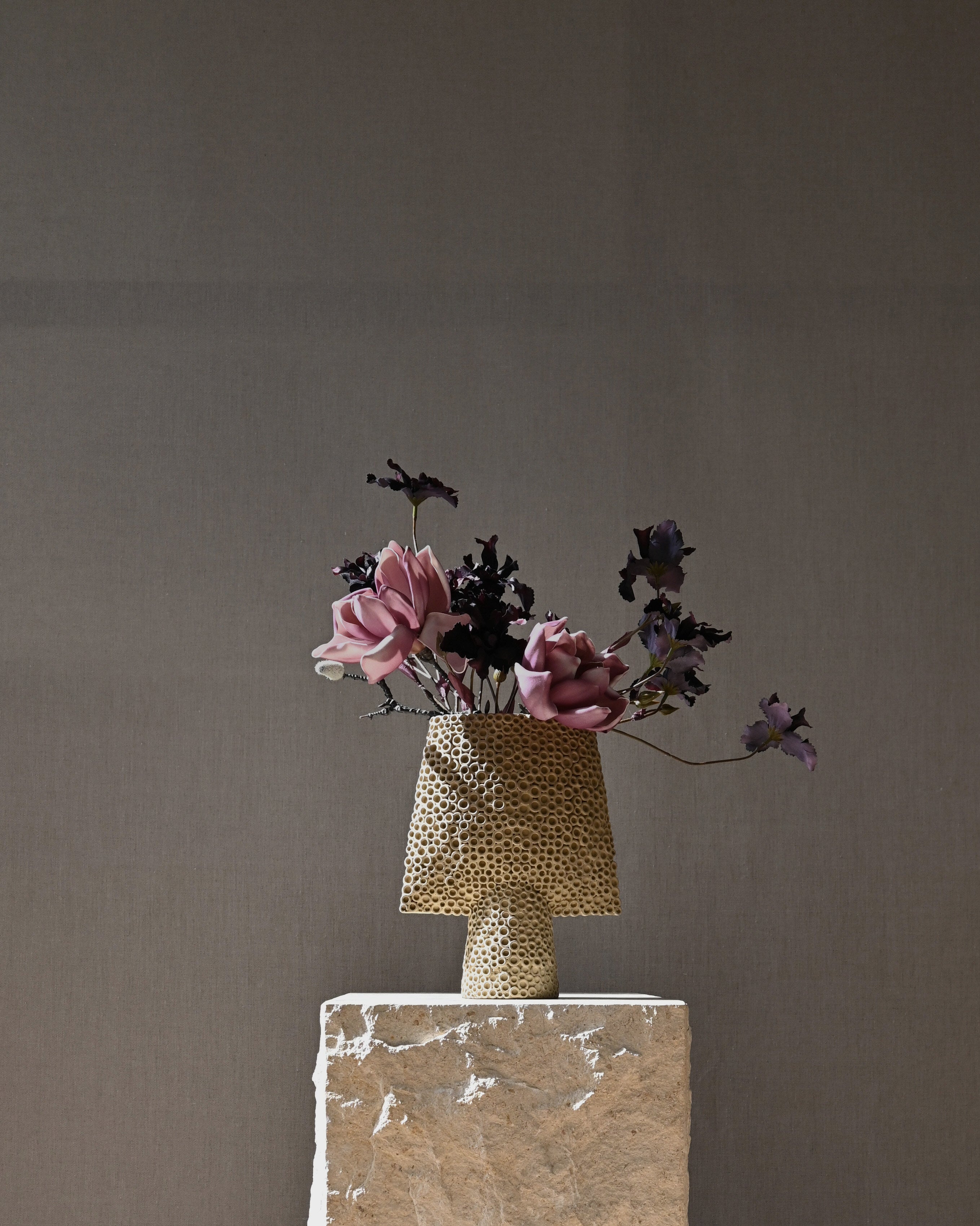 Sphere Vase Square Shisen, Mini - Sand