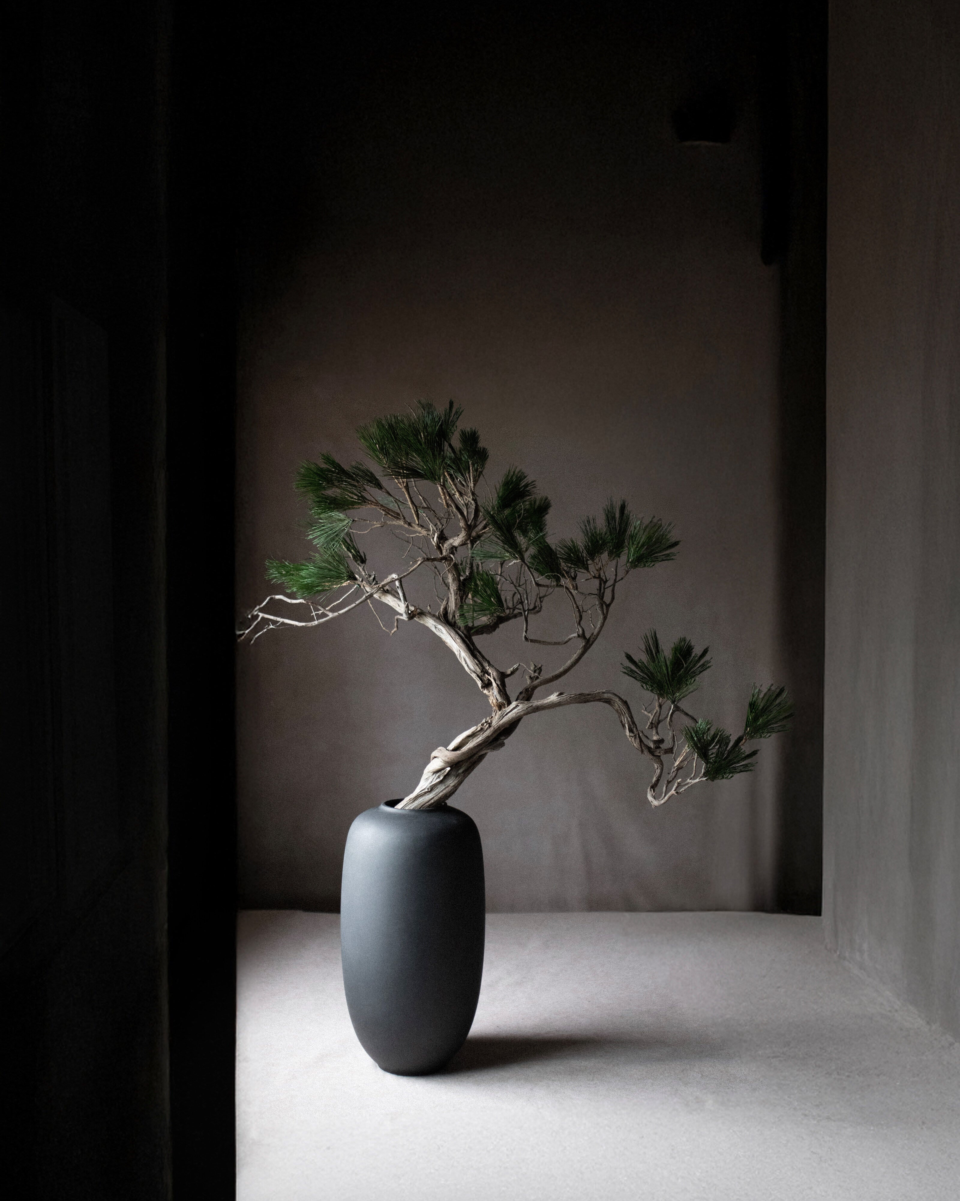 Sunao Vase Slim, Big - Black