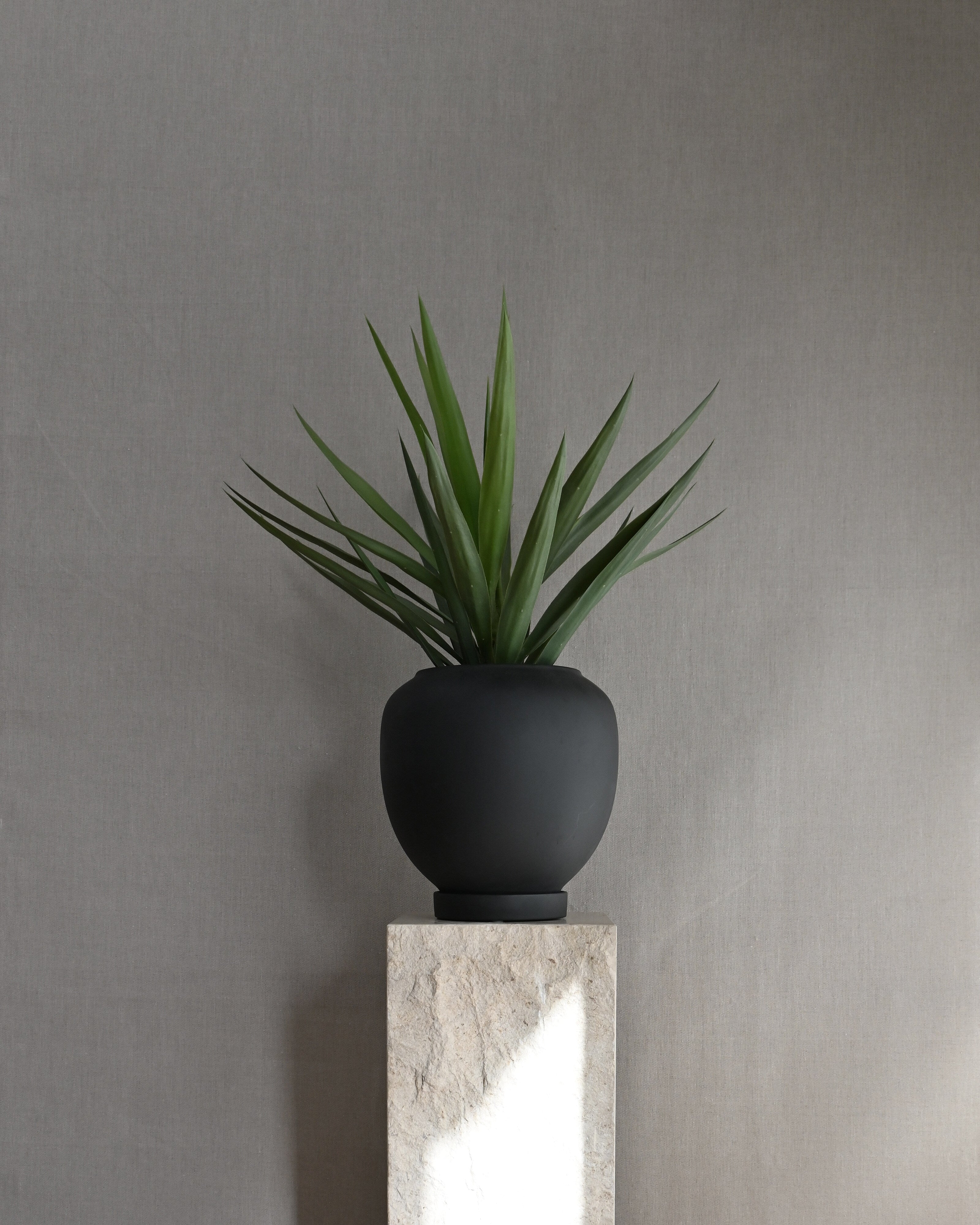 Sunao Plant Pot, Medio - Black