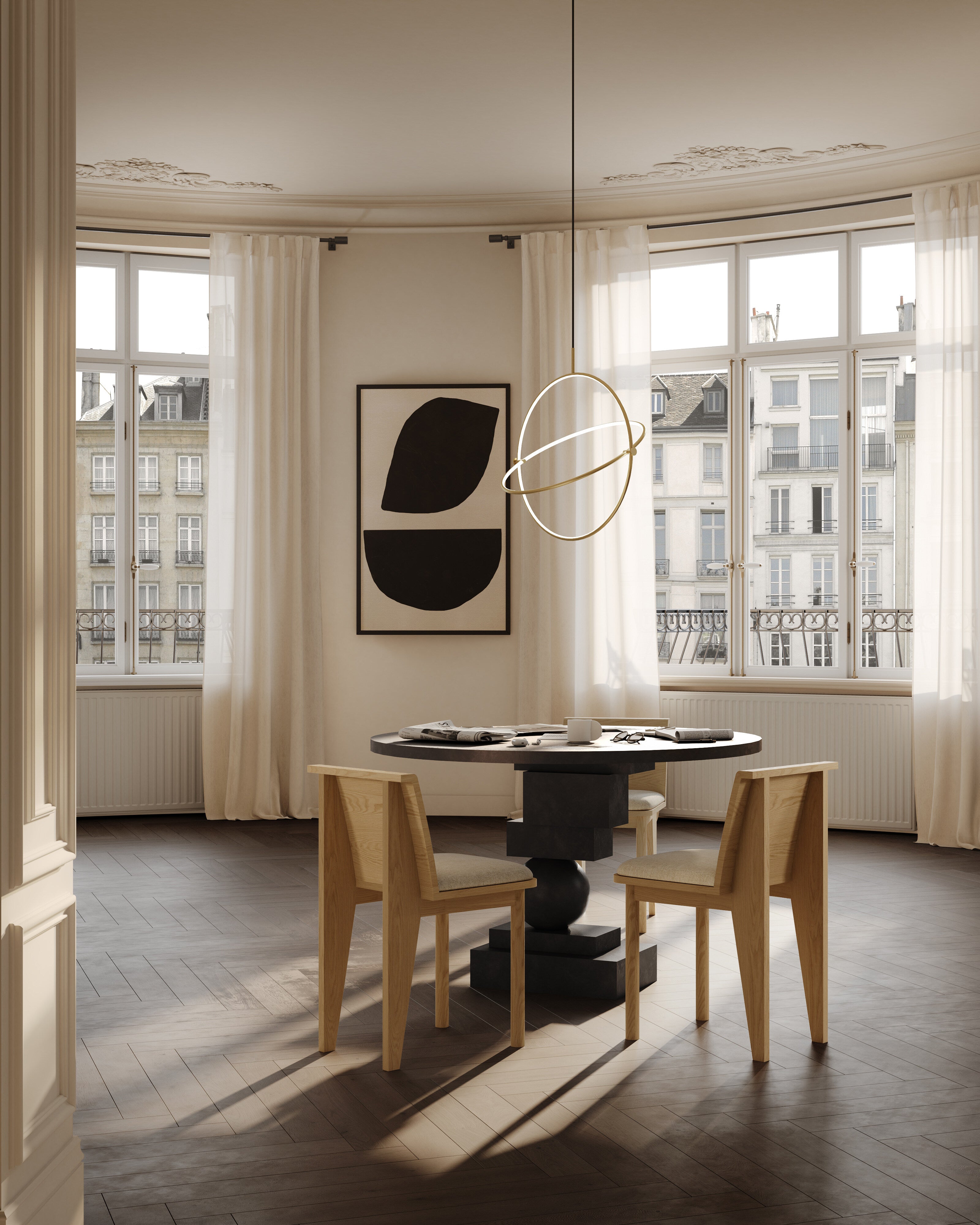 Brutus Slim Dining Chair - Natural Oak