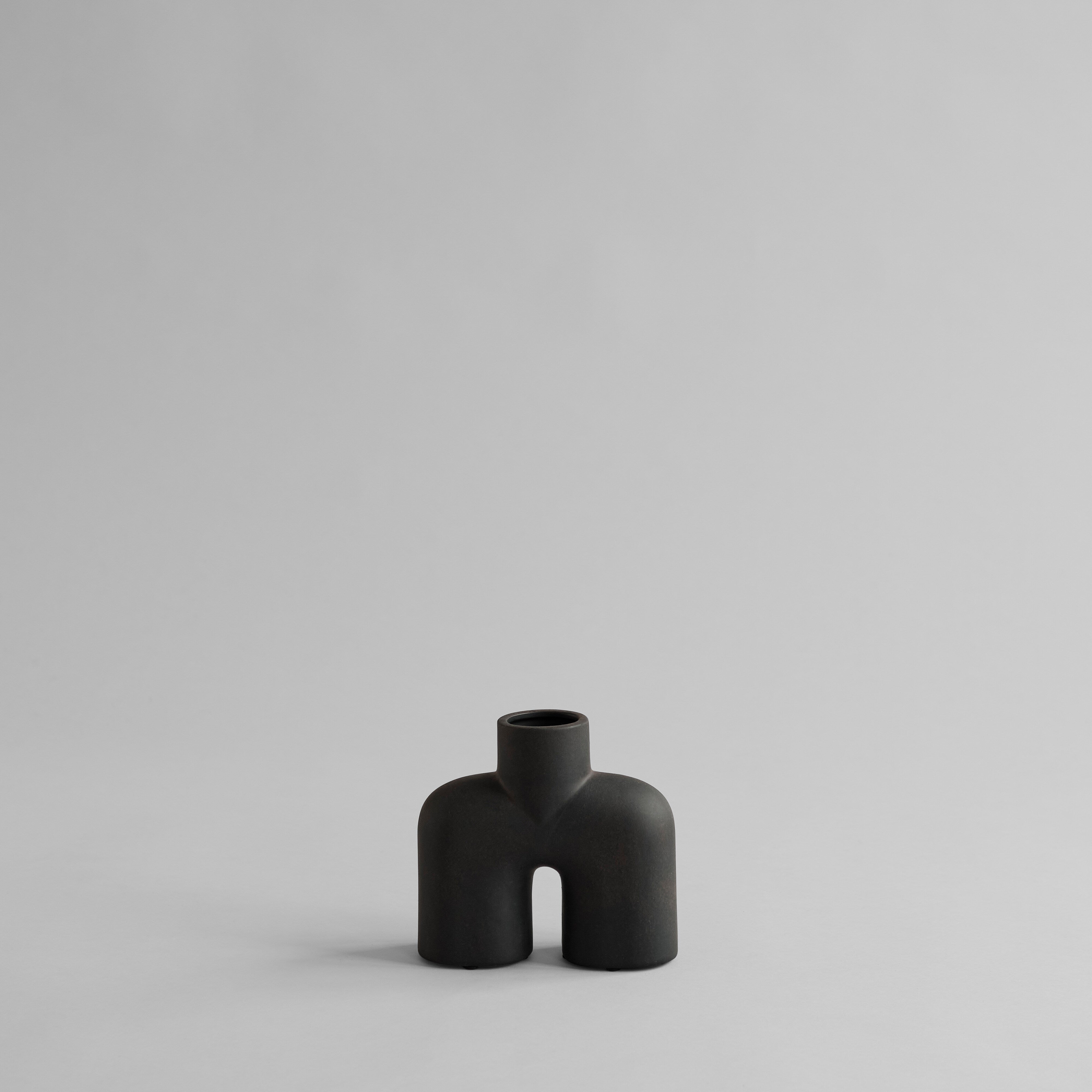 Cobra Vase Uno, Mini - Coffee