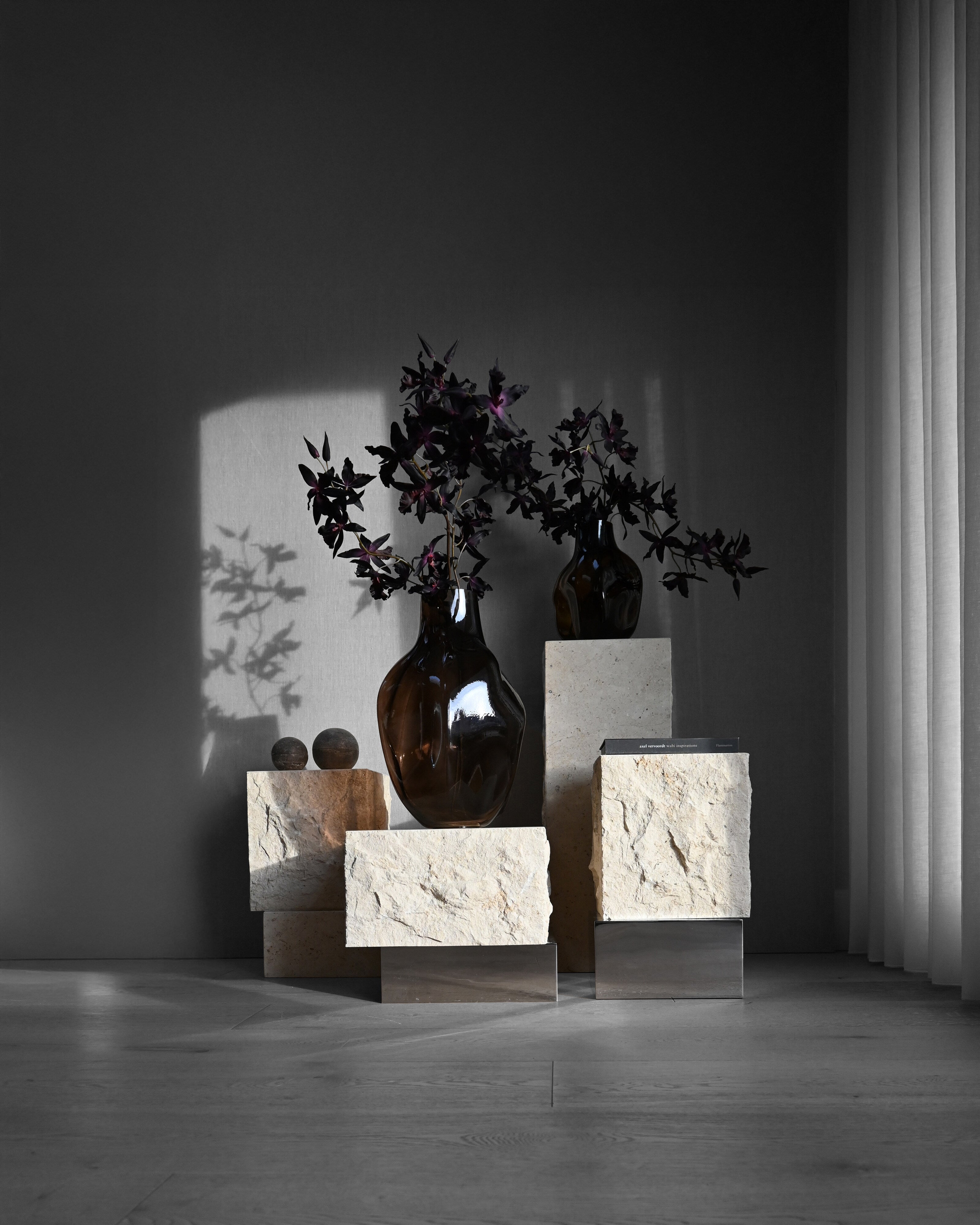 Bakku Vase, Medio - Smoked Forest