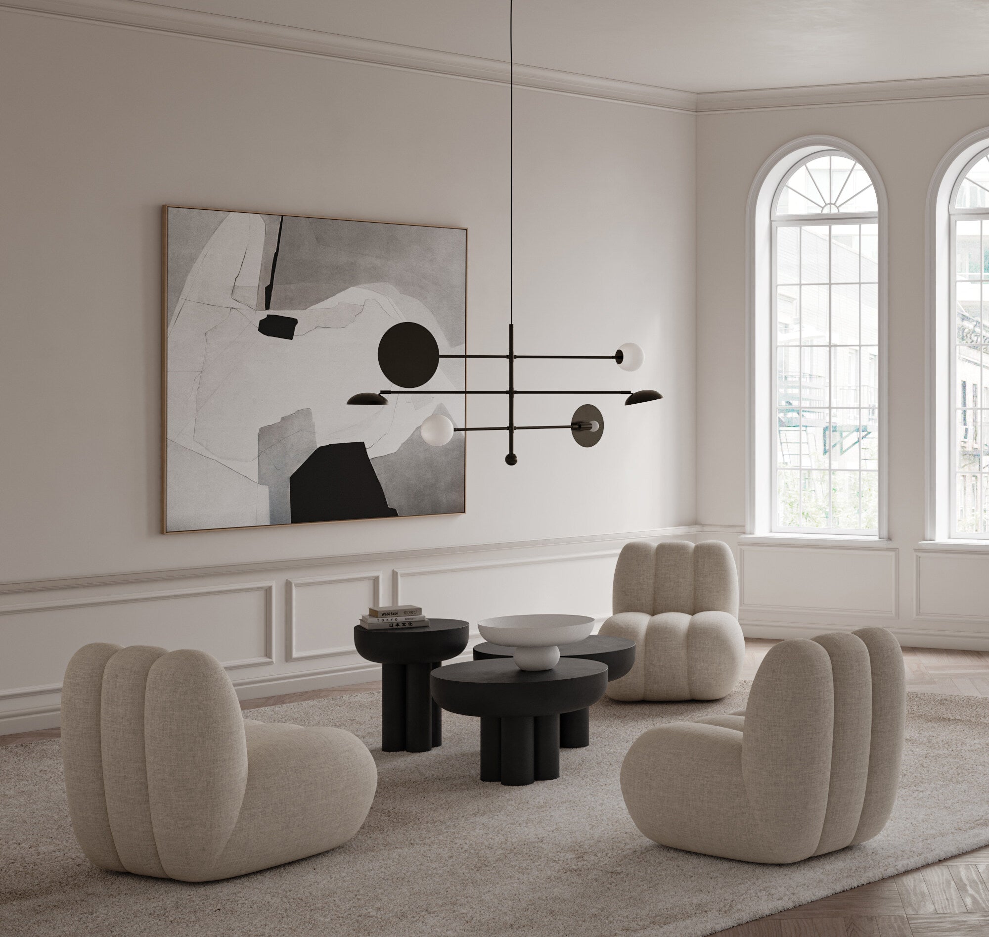 Sahn Chandelier - Bronze (5m)