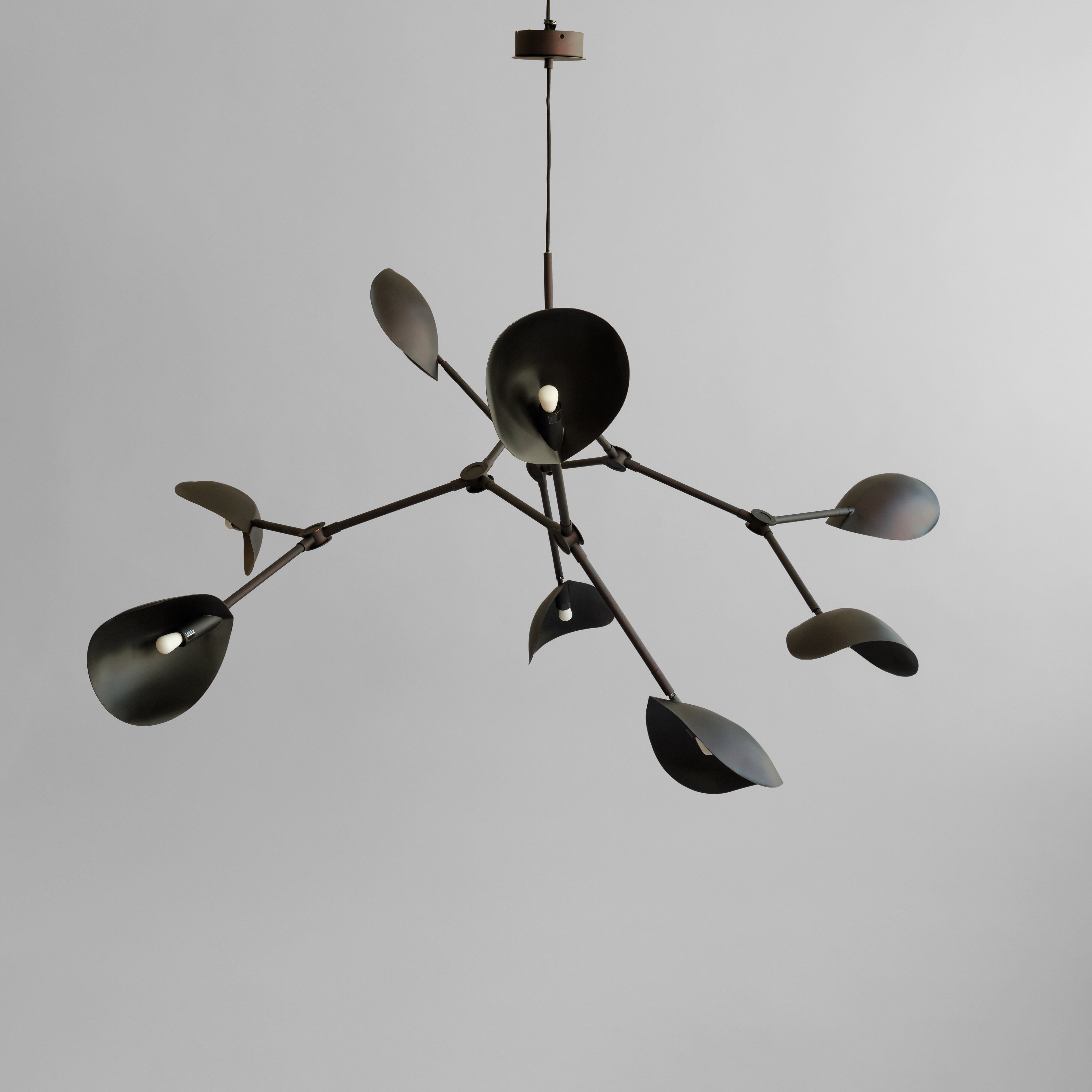 Stingray Chandelier, Grande - Burned Black (5m)