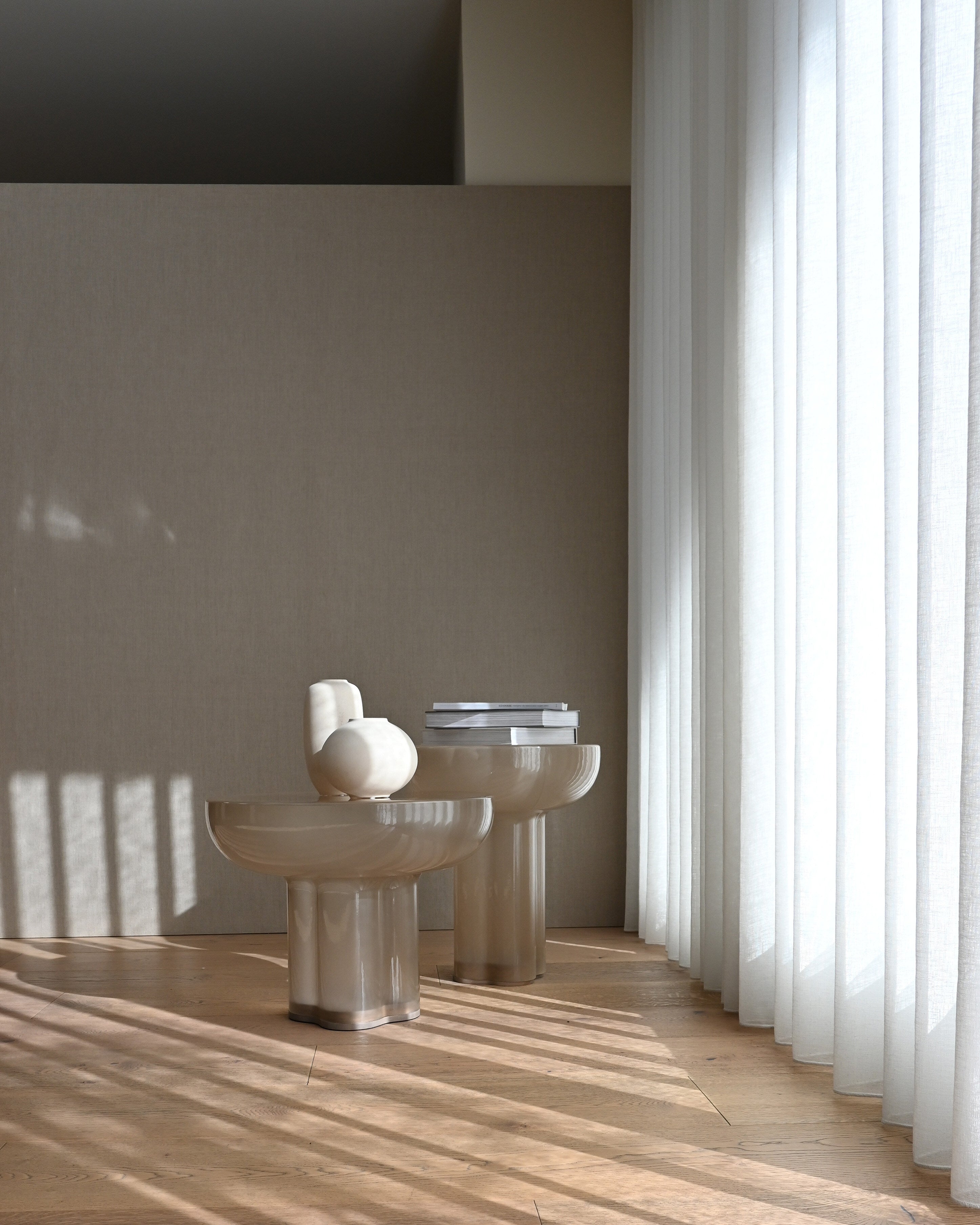 Sunao Vase Fat, Petit - Birch
