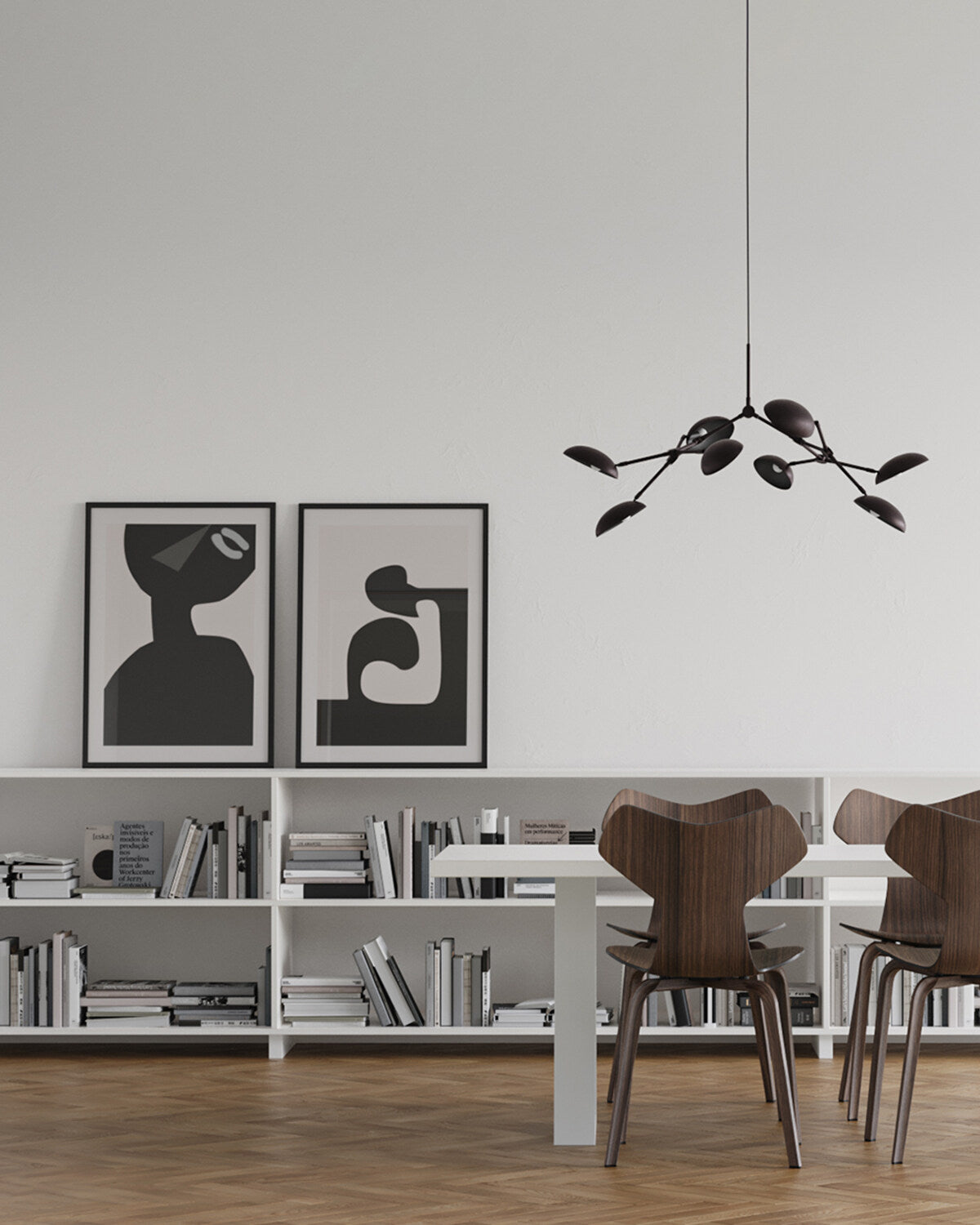 Drop Chandelier, Mini - Burned Black (5m)