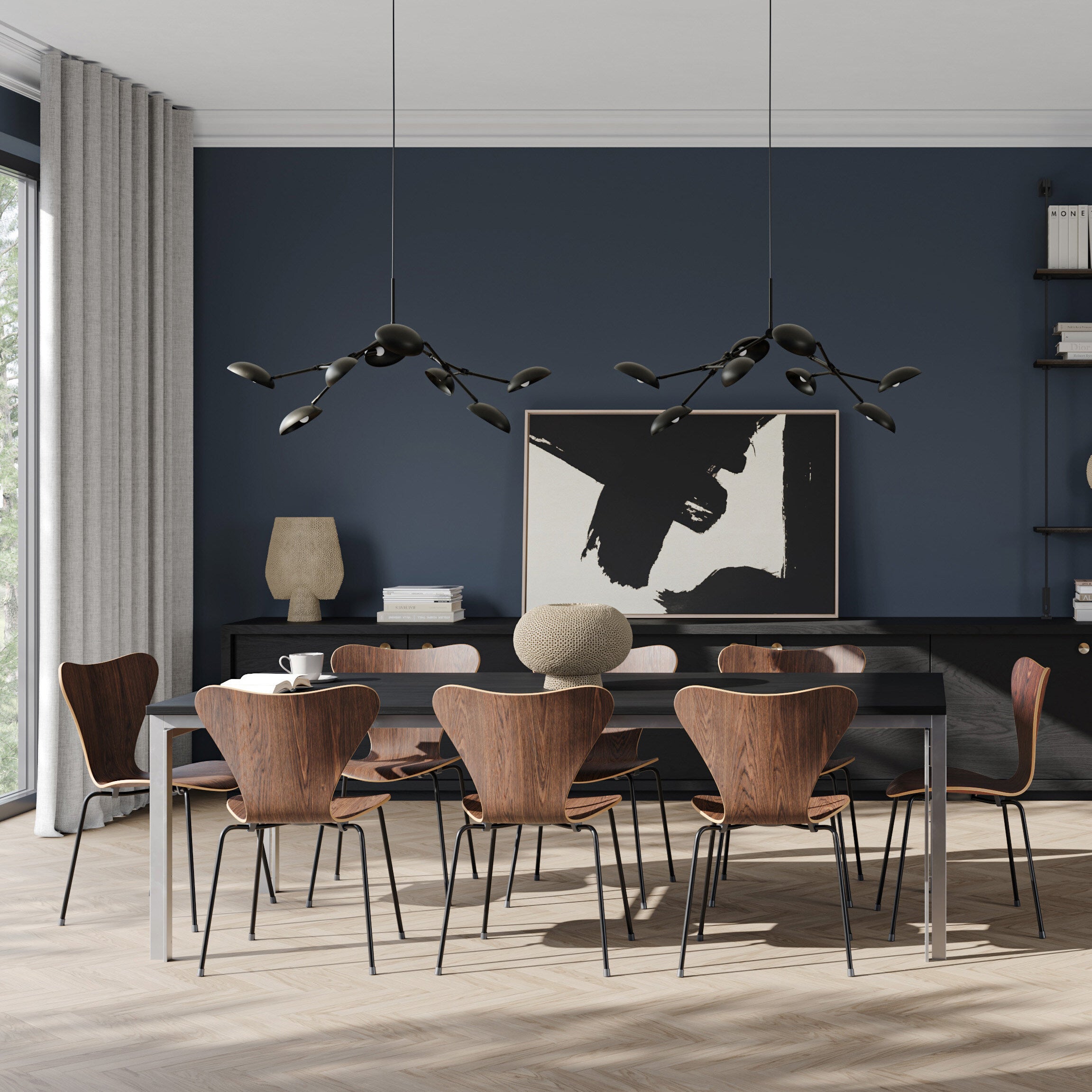 Drop Chandelier, Mini - Bronze (5m)