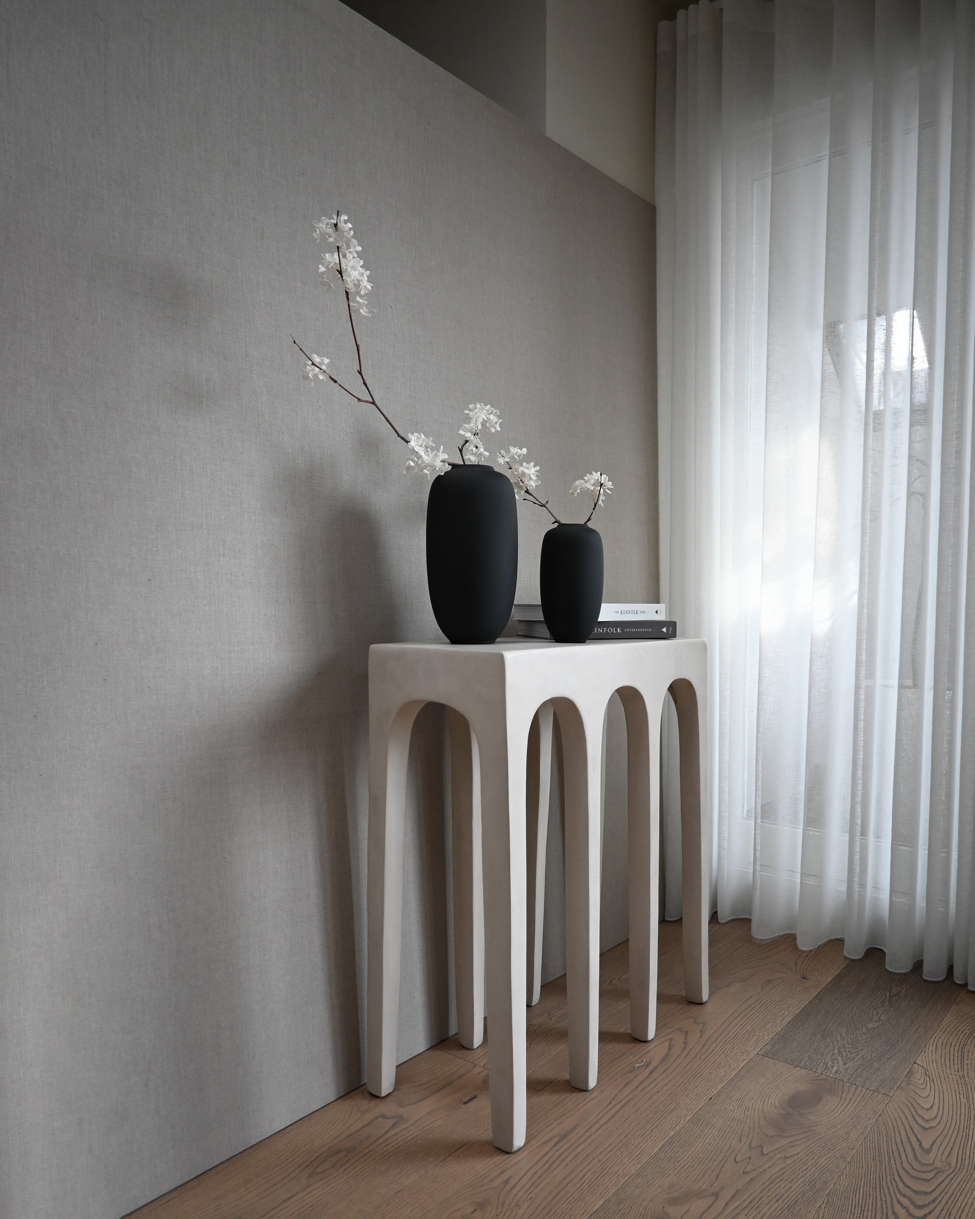 Sunao Vase Slim, Mini - Black