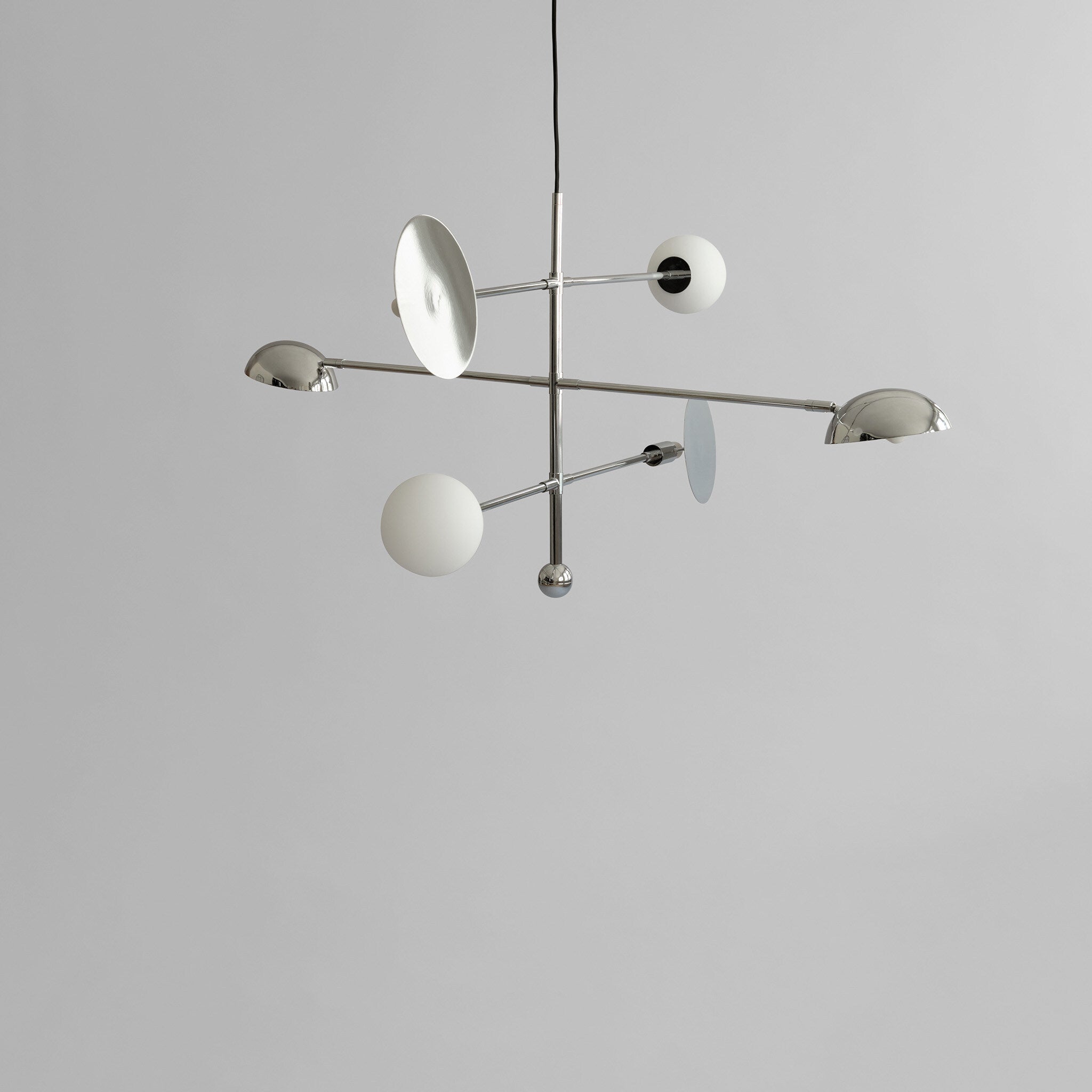 Sahn Chandelier - Chrome (5m)