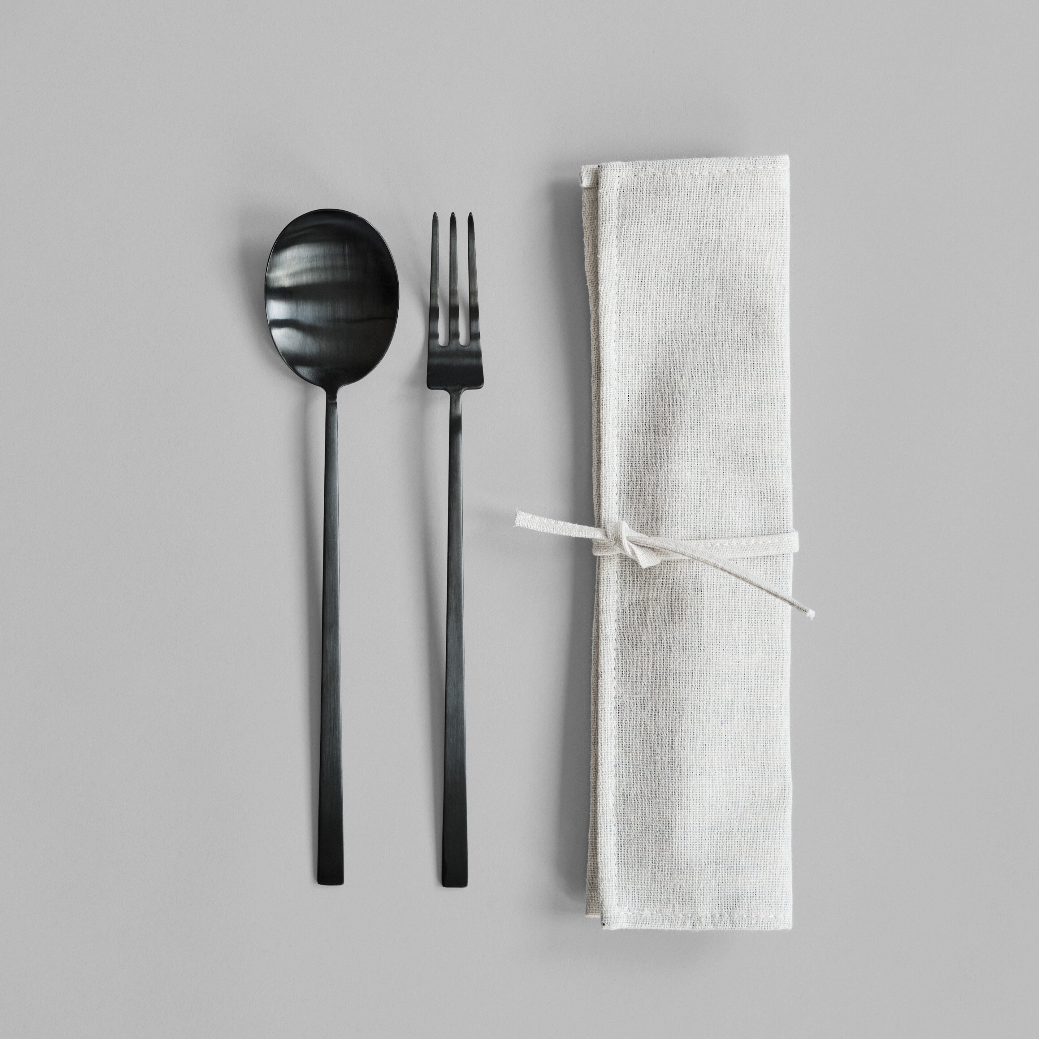 Kogei Salad Servers - Black